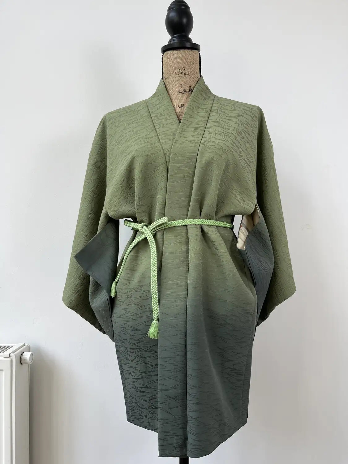 Vintage kleur Haori - Groene Samurai Processie -