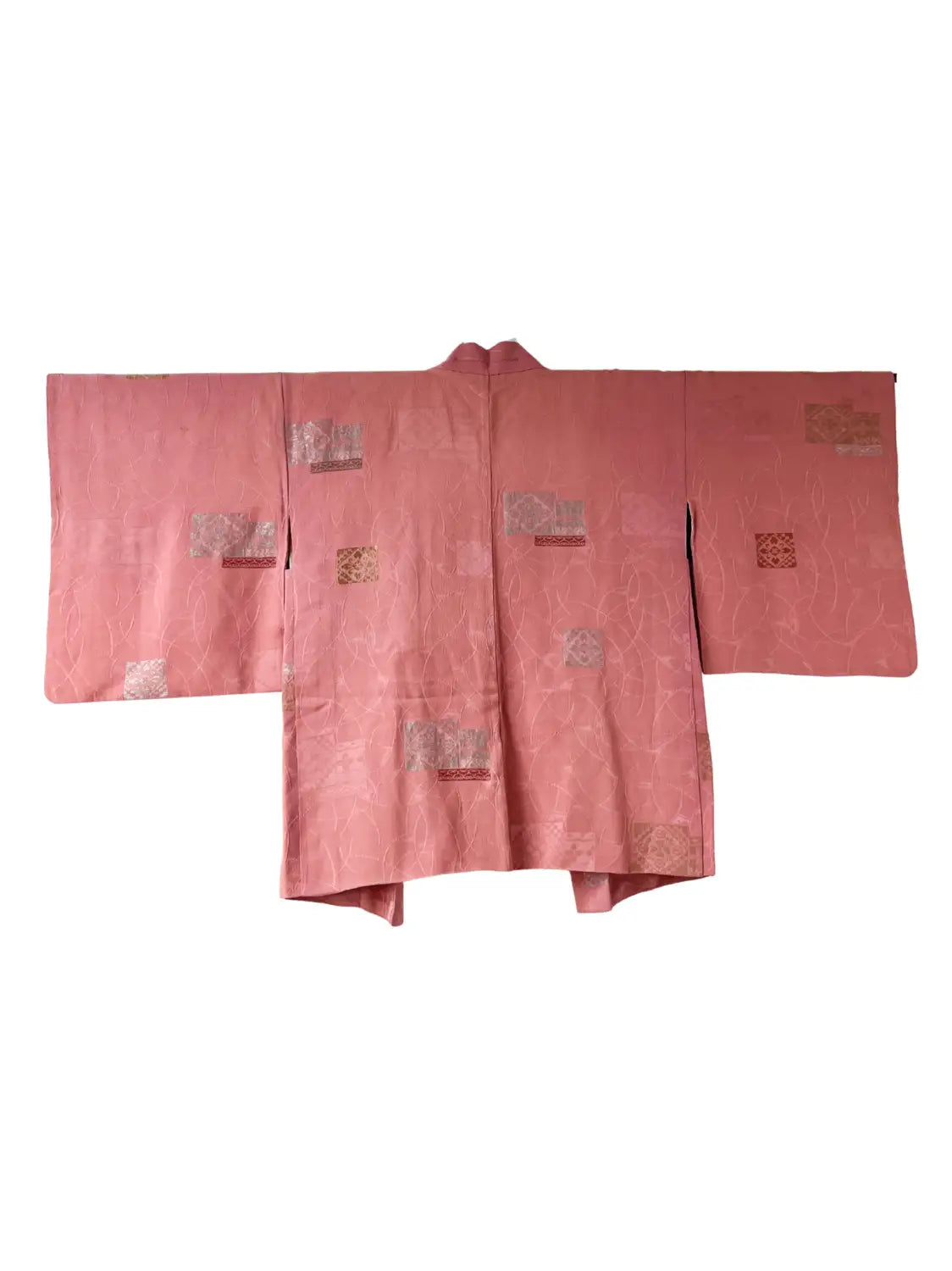 Vintage kleur Haori - Roze kiku (chrysant) -