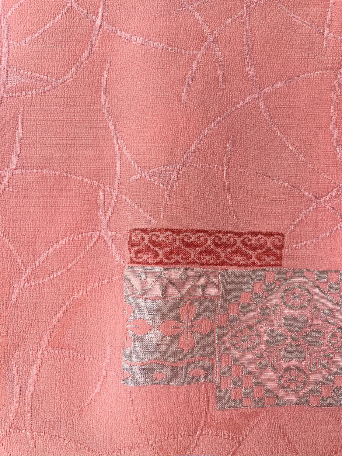 Vintage kleur Haori - Roze kiku (chrysant) -