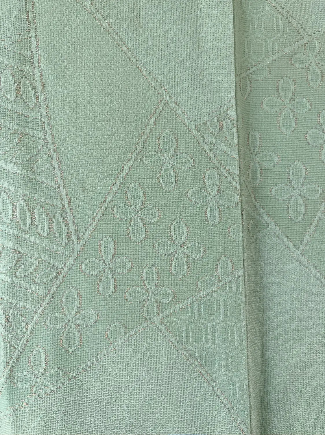 Vintage kleur Haori - Groene en gouden bloem -