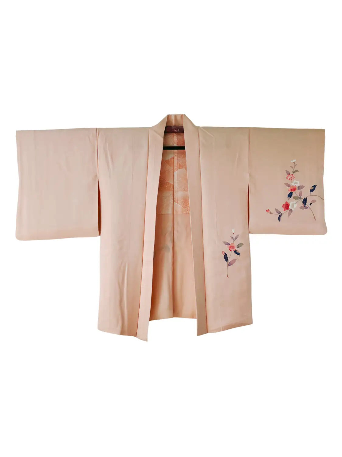 Vintage kleur Haori - platina roze Natsu tubaki-