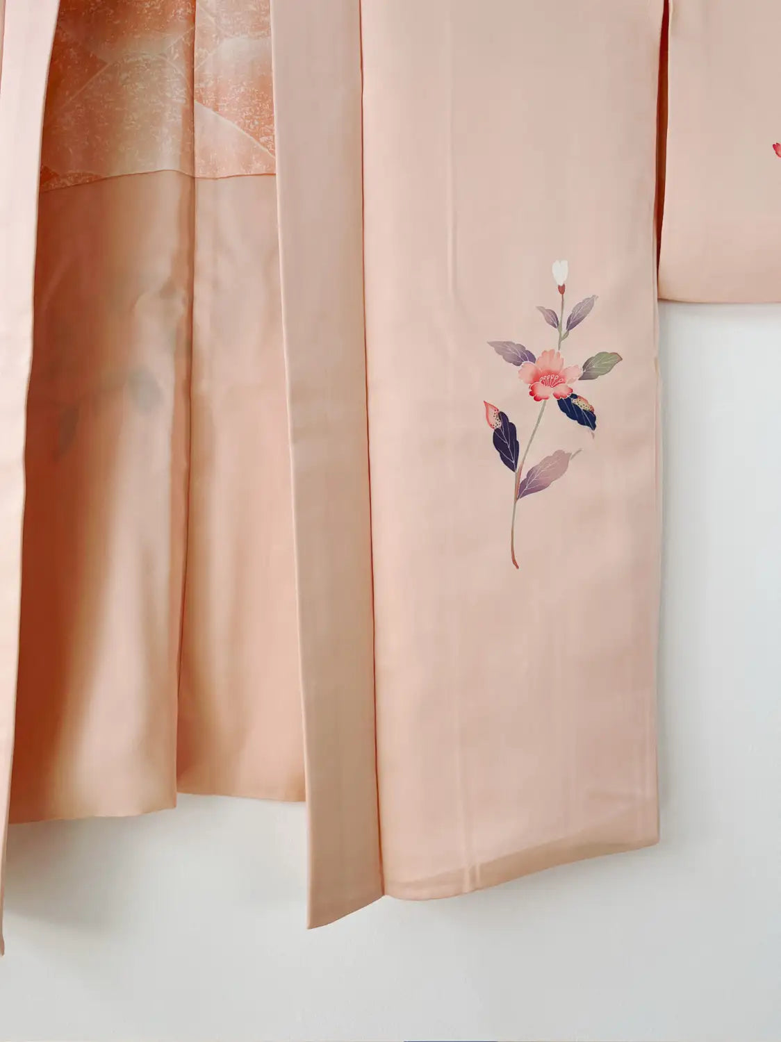 Vintage kleur Haori - platina roze Natsu tubaki-