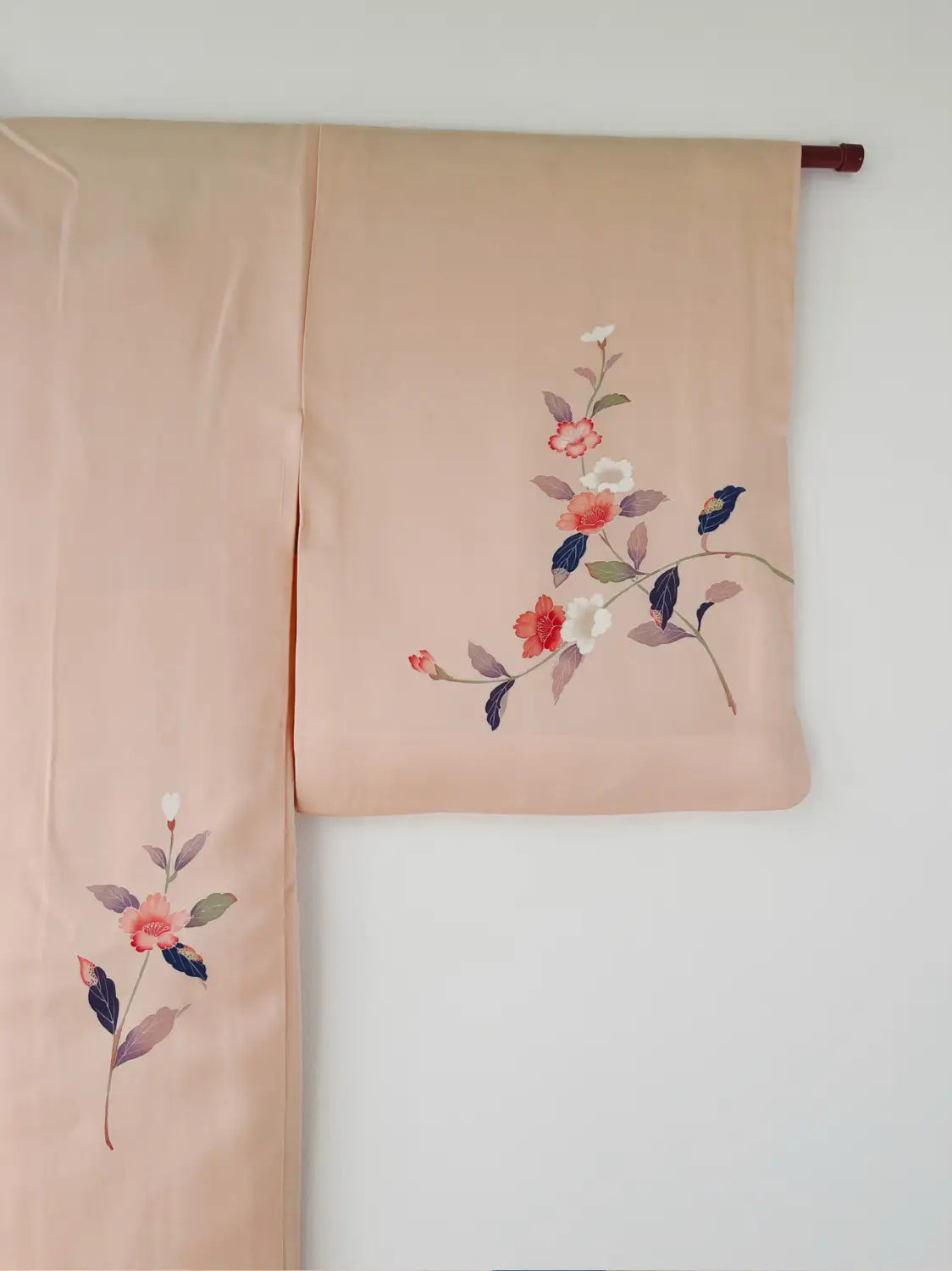 Vintage kleur Haori - platina roze Natsu tubaki-