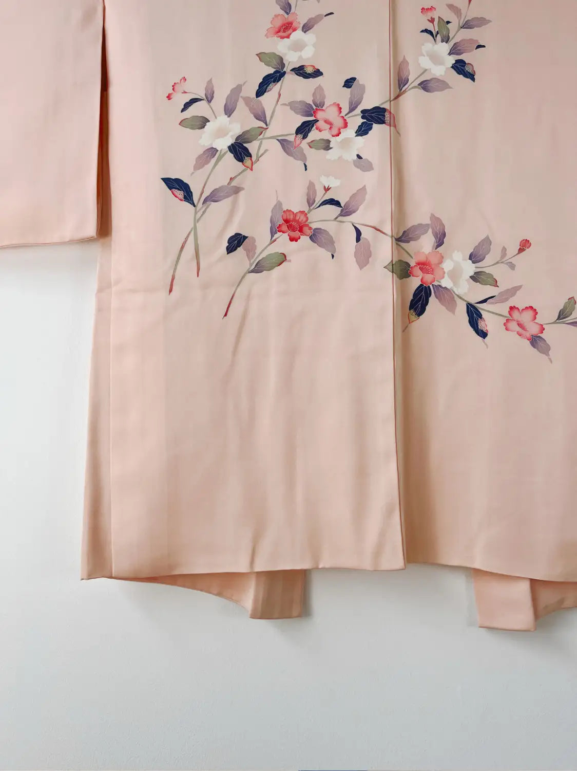 Vintage kleur Haori - platina roze Natsu tubaki-