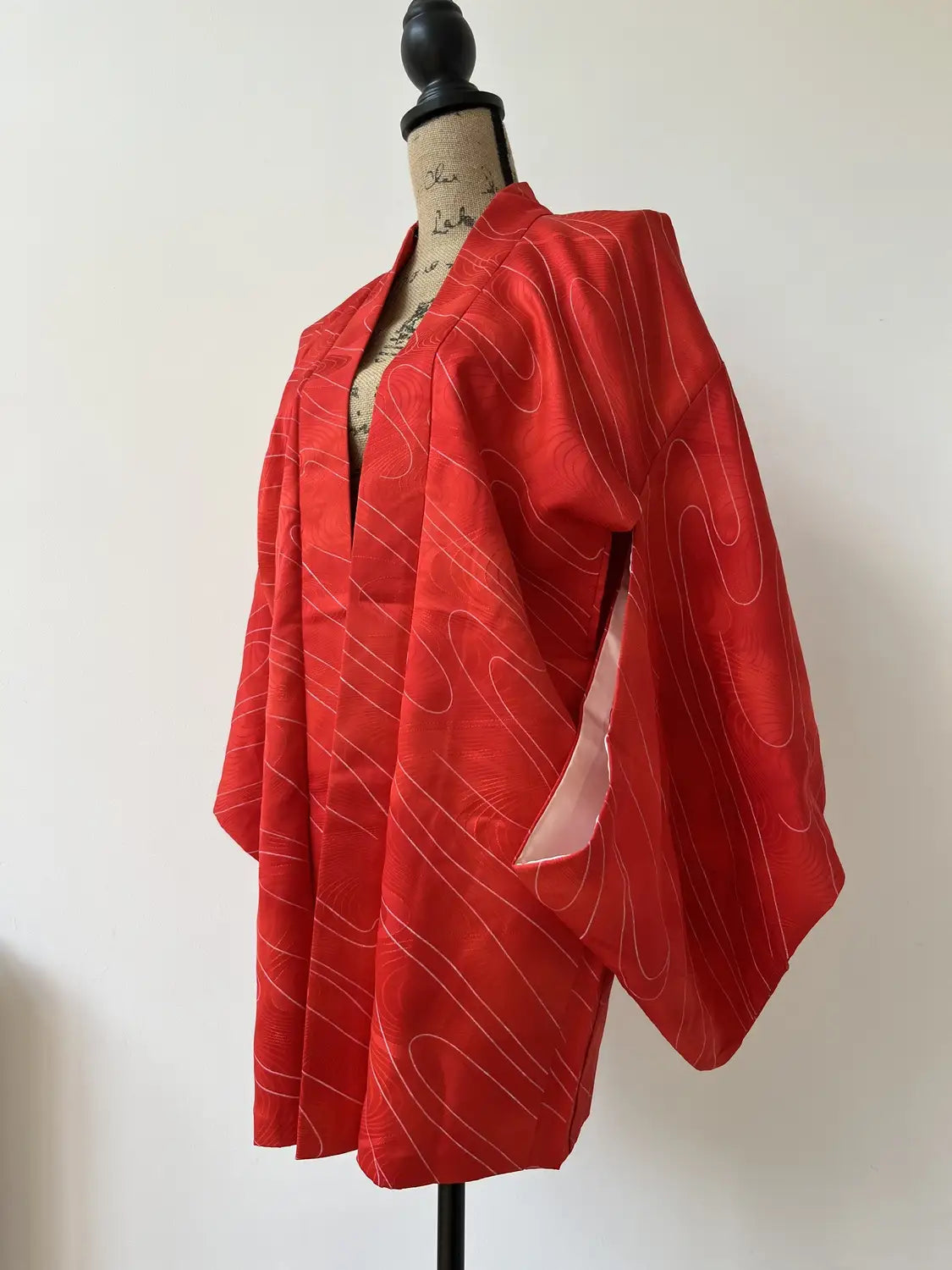 Vintage Color Haori -  Red Iseebi -