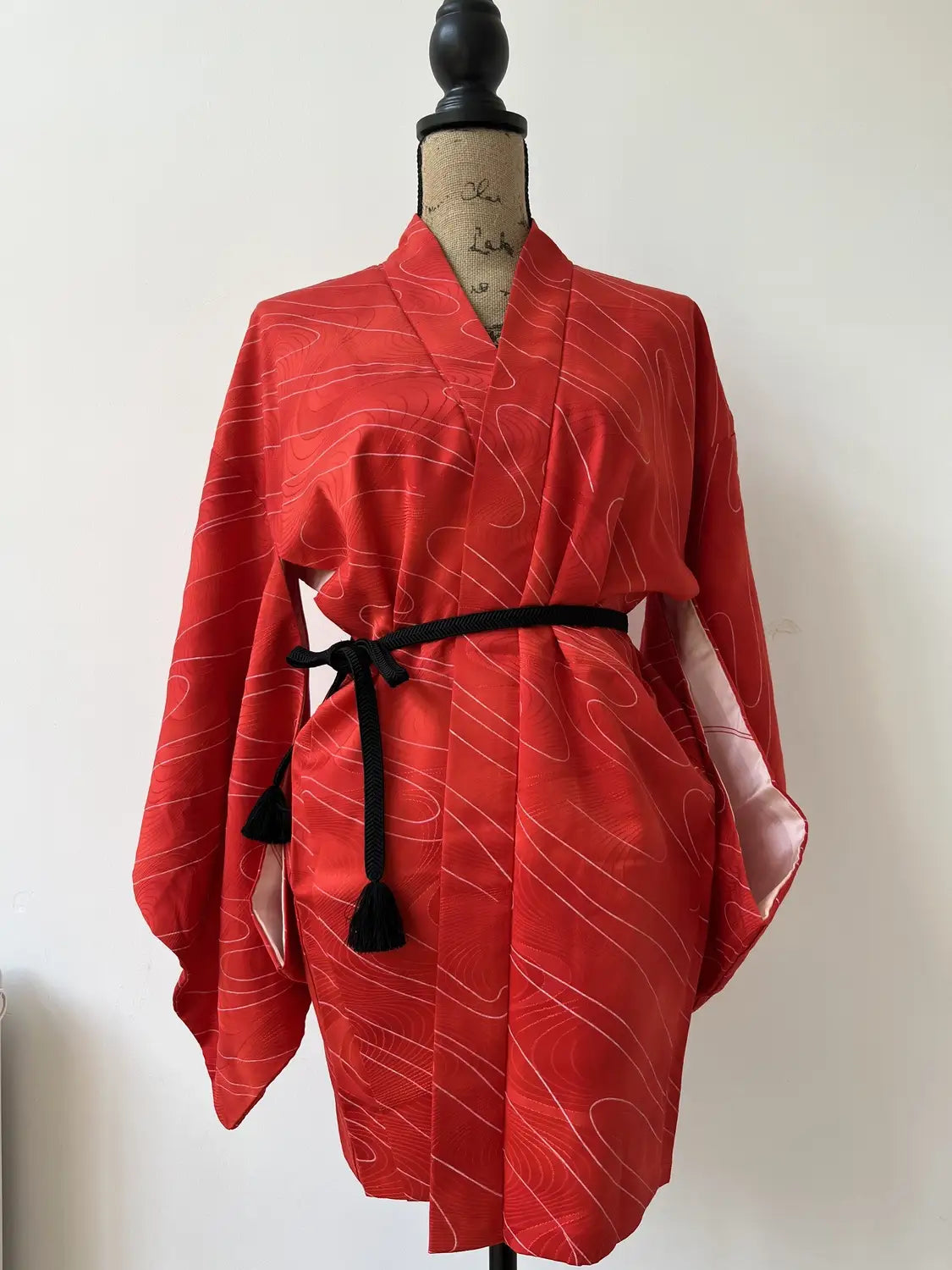 Vintage Color Haori -  Red Iseebi -
