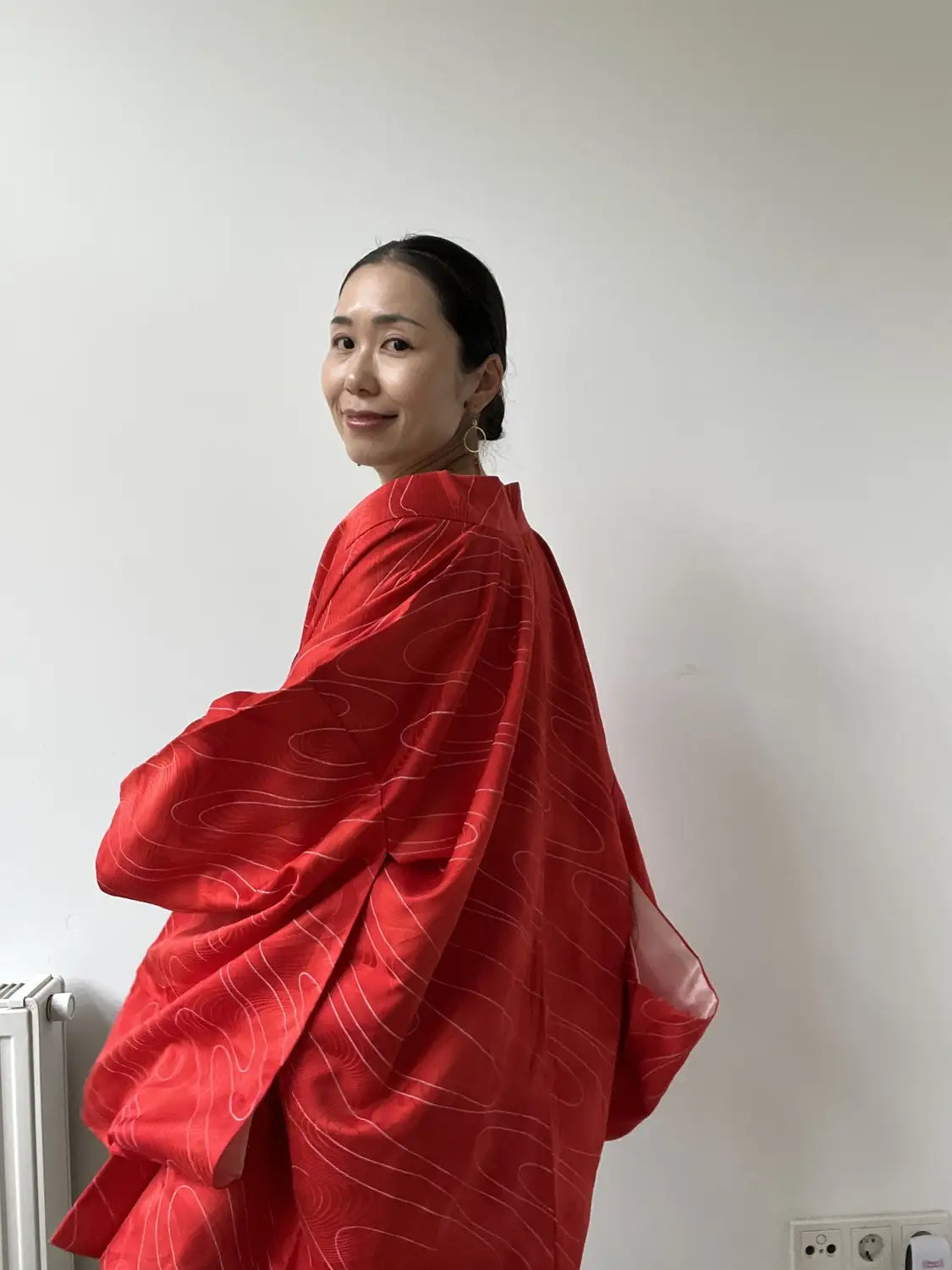 Vintage Color Haori -  Red Iseebi -