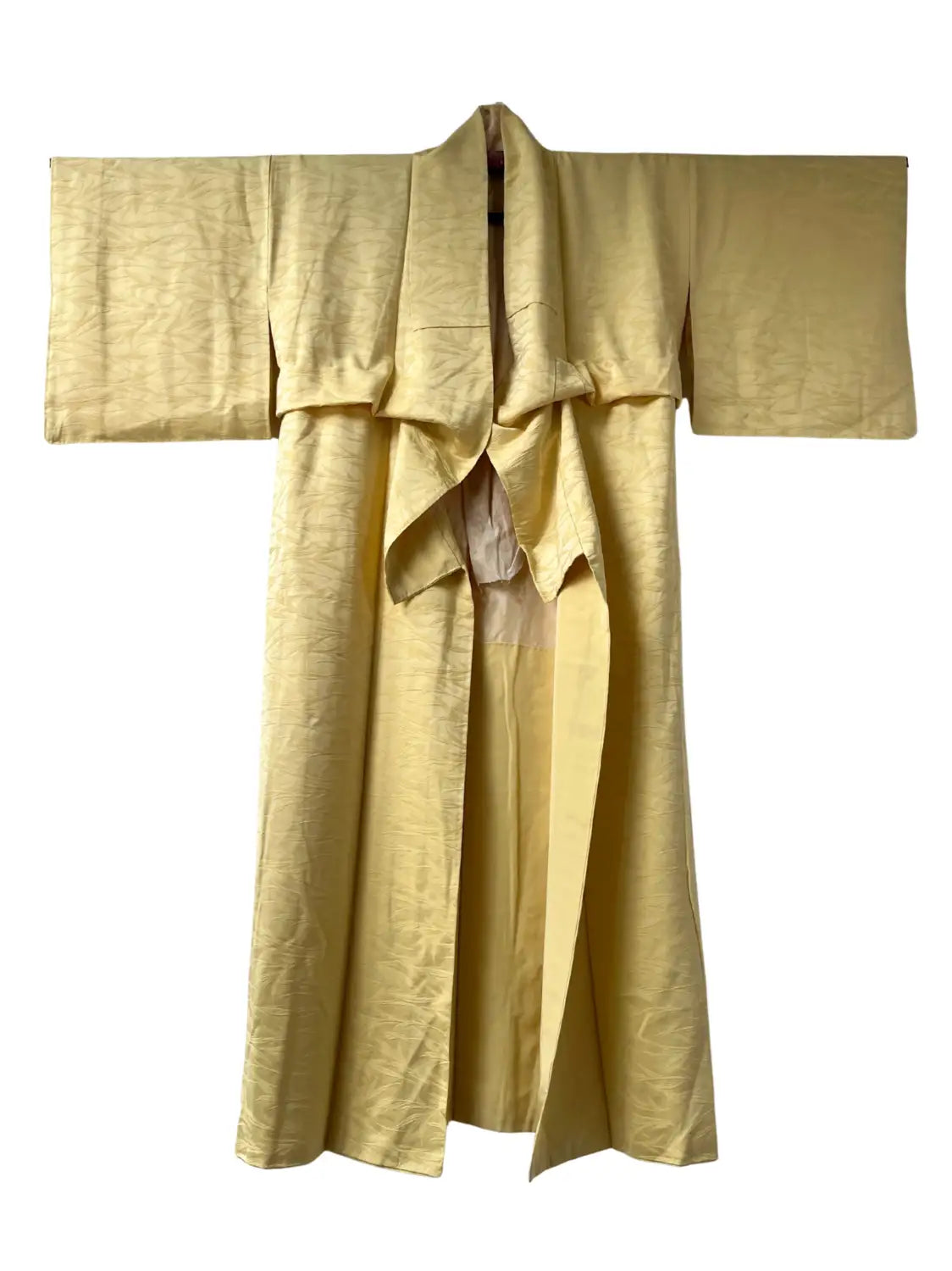 Vintage Iromuji-Kimono – weiches Gold – Halleluja, original arrangiert