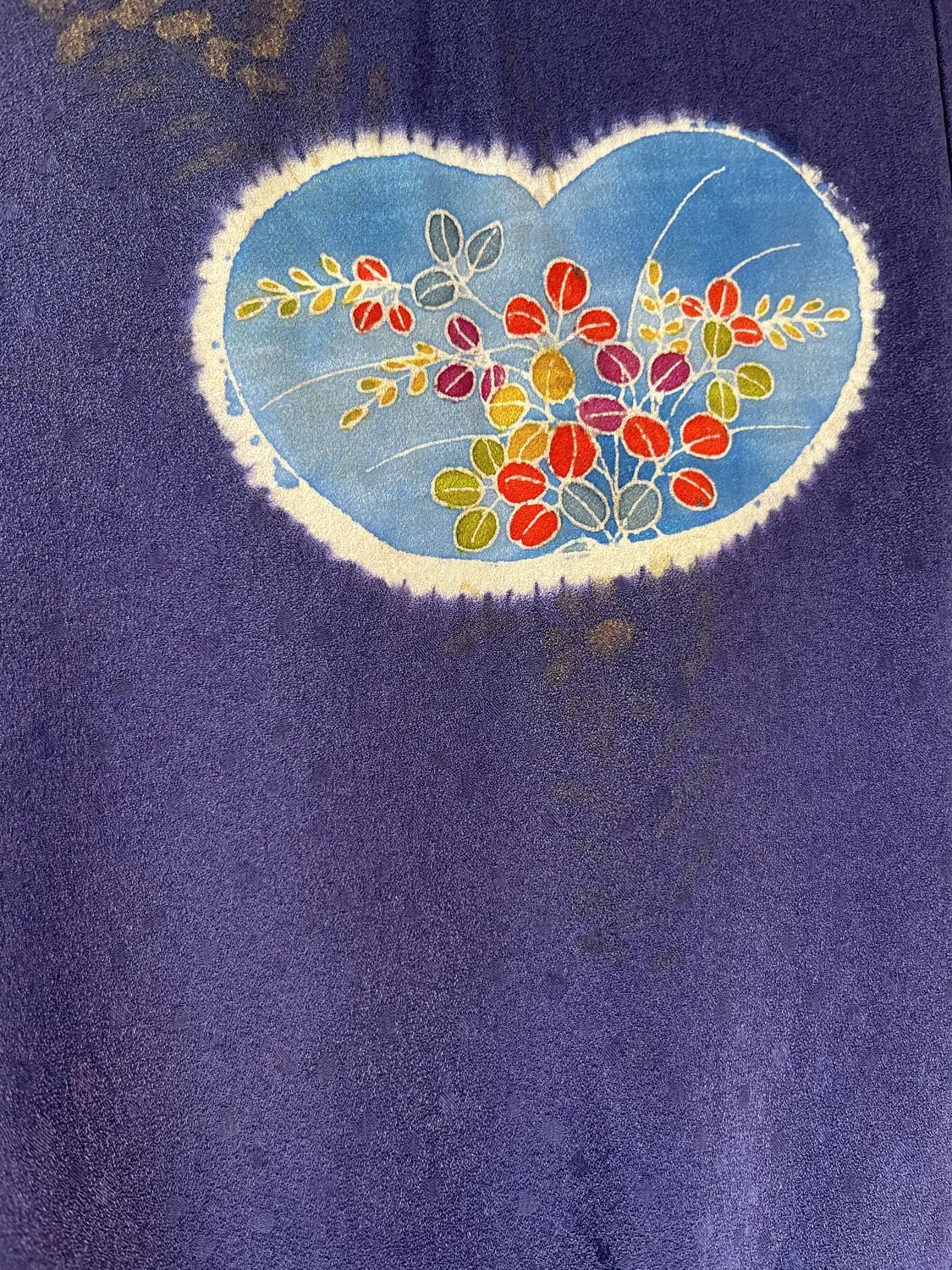 Vintage  homongi kimono - Navyblue Heart motif - Hallelujah original arrange