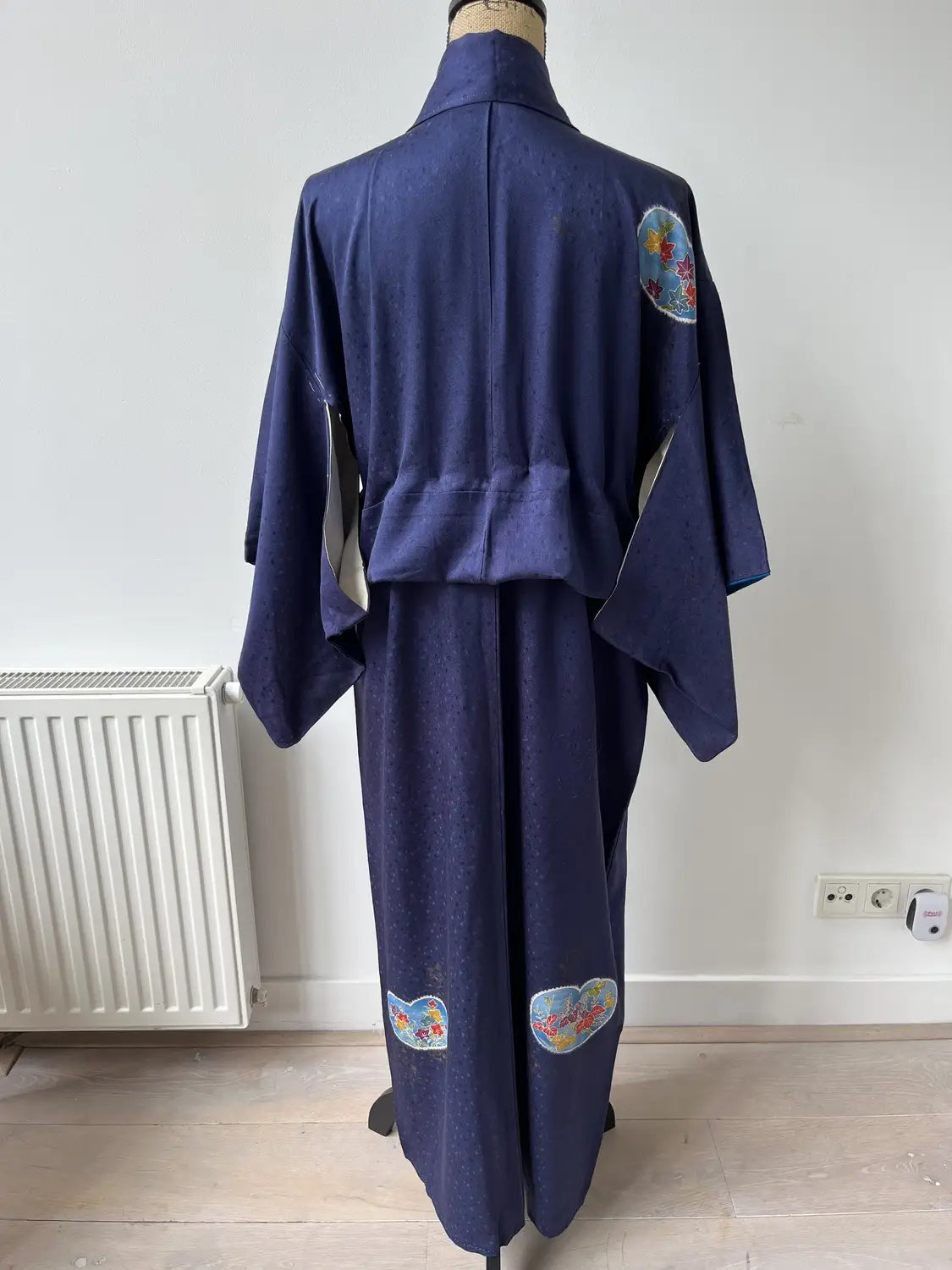 Vintage  homongi kimono - Navyblue Heart motif - Hallelujah original arrange