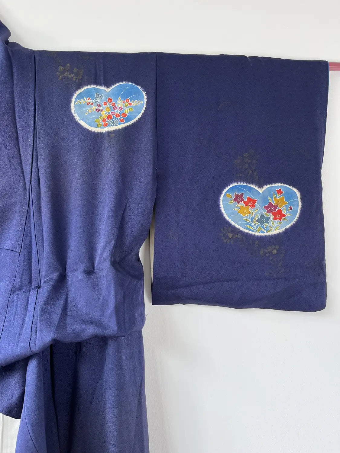 Vintage  homongi kimono - Navyblue Heart motif - Hallelujah original arrange