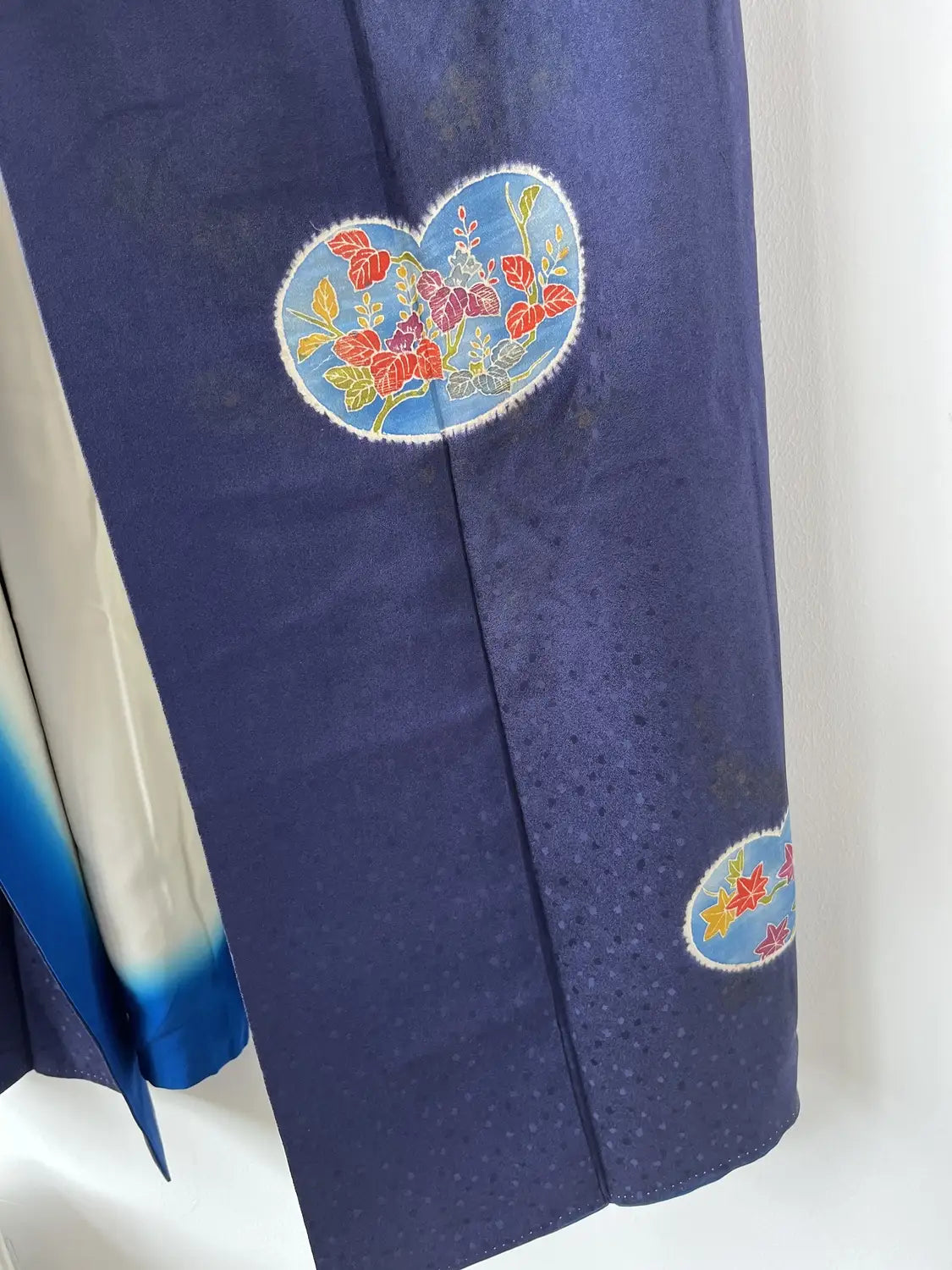 Vintage  homongi kimono - Navyblue Heart motif - Hallelujah original arrange