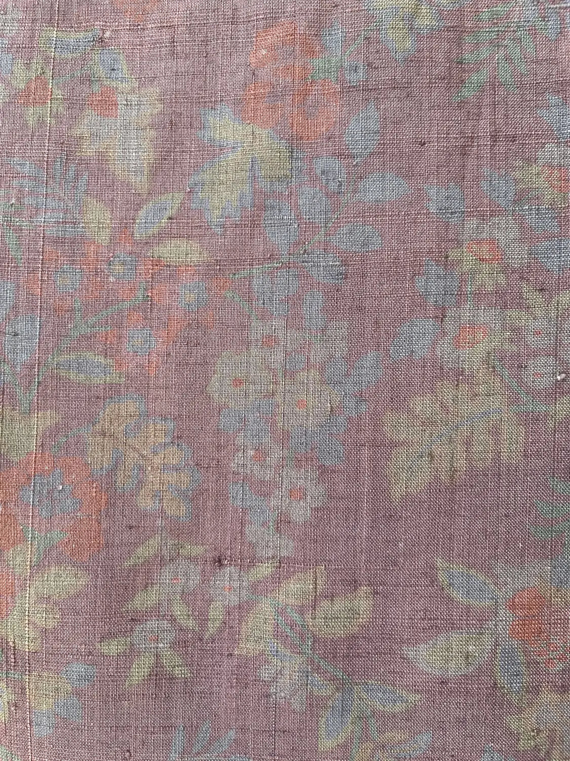 Vintage Tsumugi-Kimono – Blumen wie ein Ölgemälde – Halleluja original arrangiert