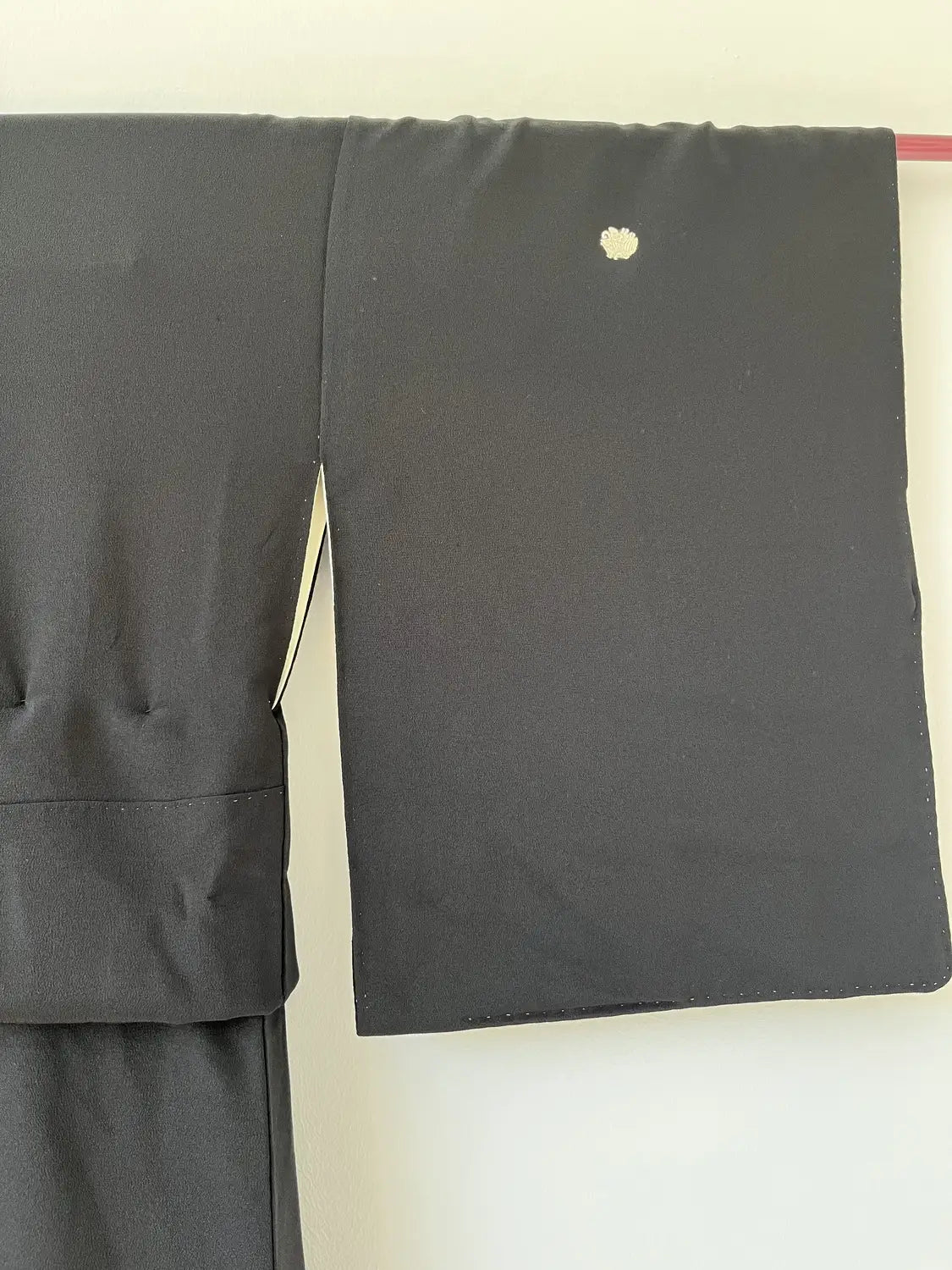 tomesode noir vintage - Pine and Ocean Waves -Hallelujah arrangement original