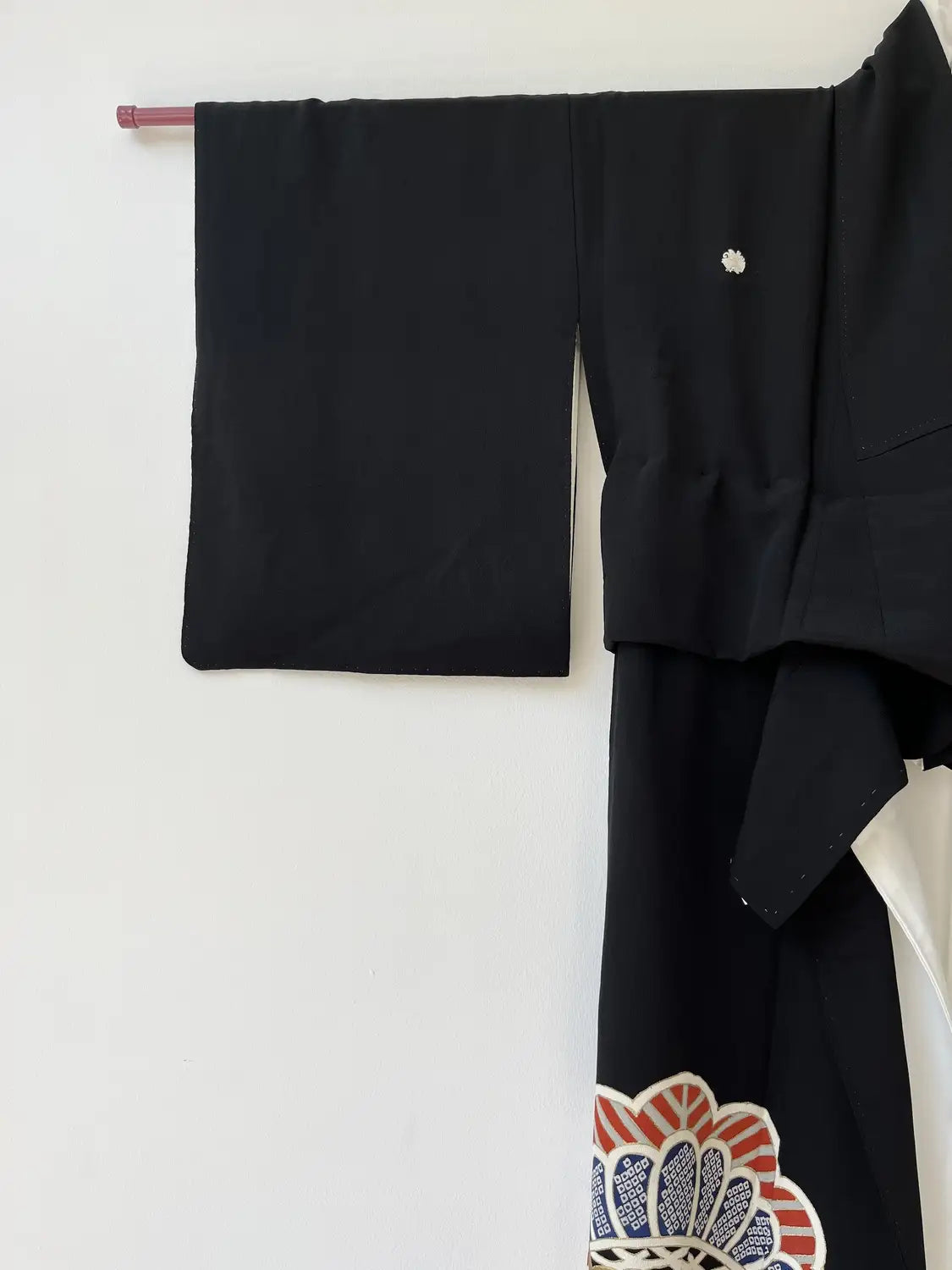 tomesode noir vintage - Pine and Ocean Waves -Hallelujah arrangement original