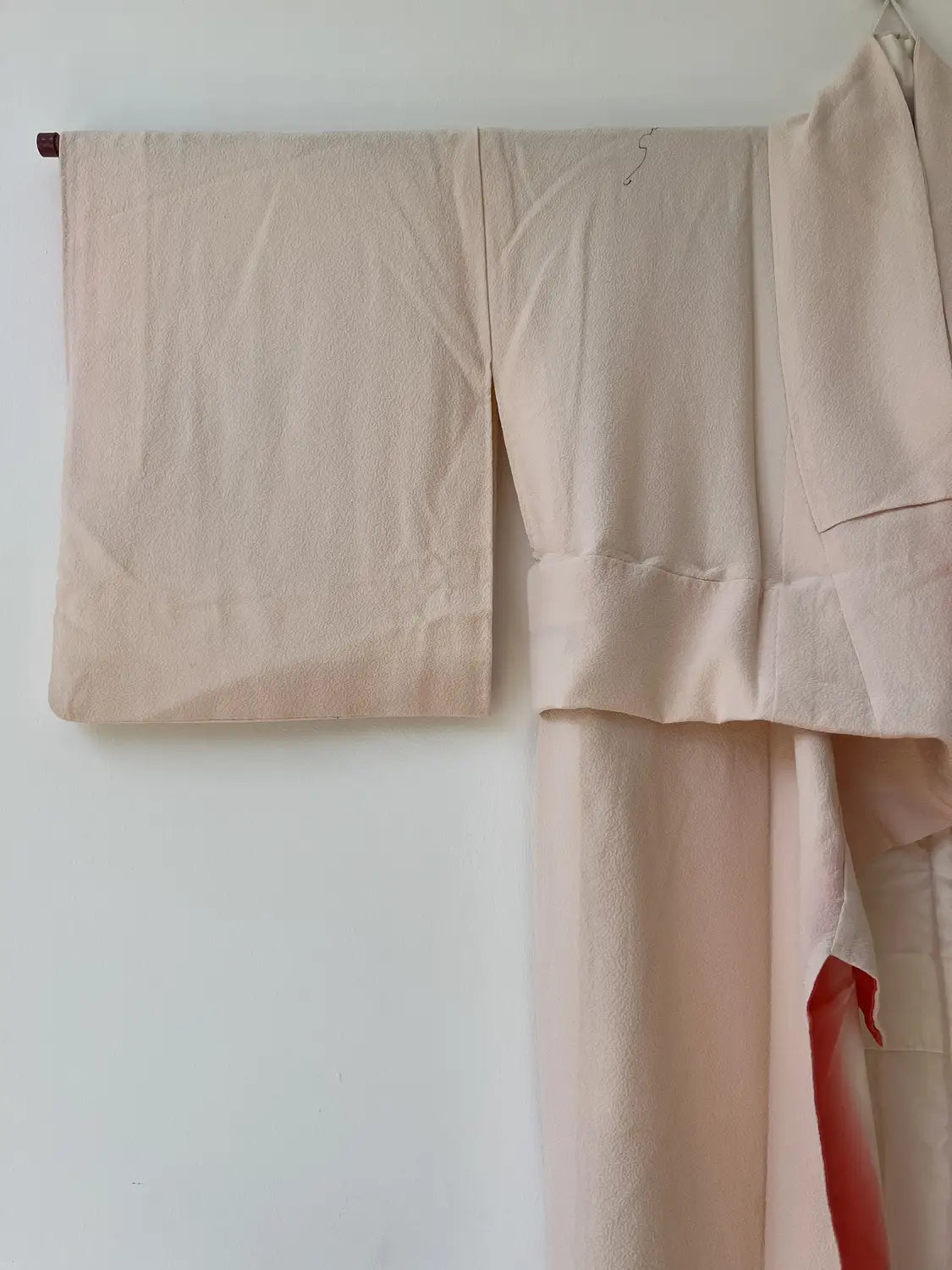 Vintage  homongi kimono - Pinkwhite  Hand-painted bouquet - Hallelujah original arrange