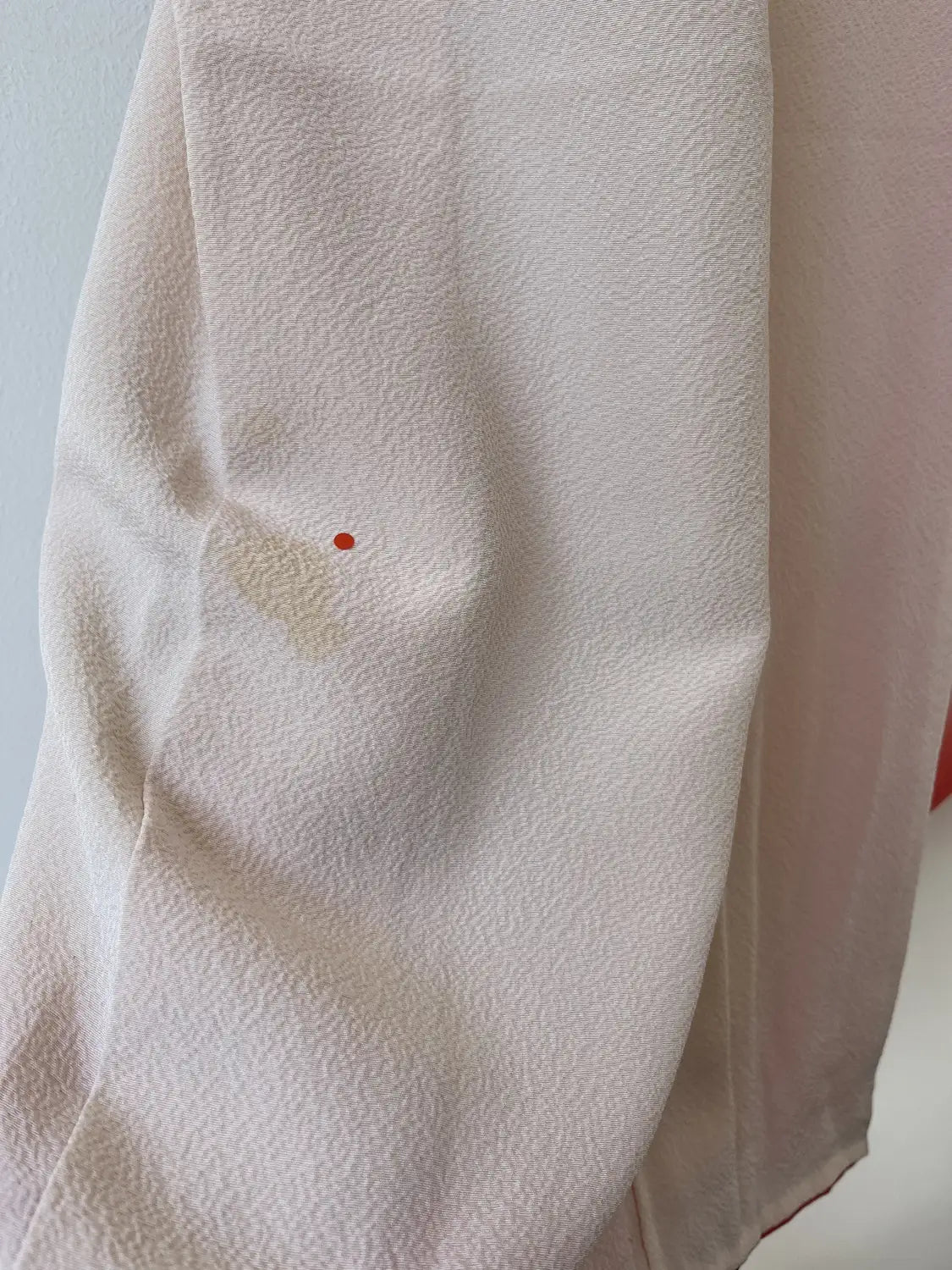 Vintage  homongi kimono - Pinkwhite  Hand-painted bouquet - Hallelujah original arrange