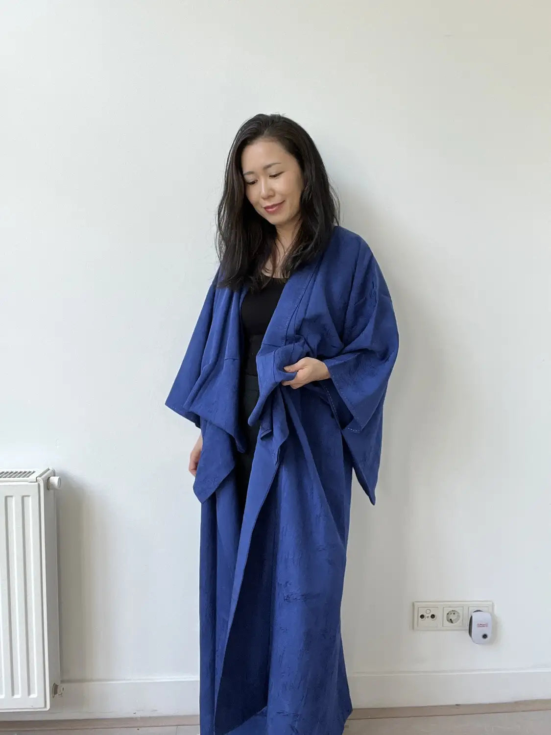 Vintage Iromuji Kimono – Deep Japanese Blue – Halleluja original arrangiert