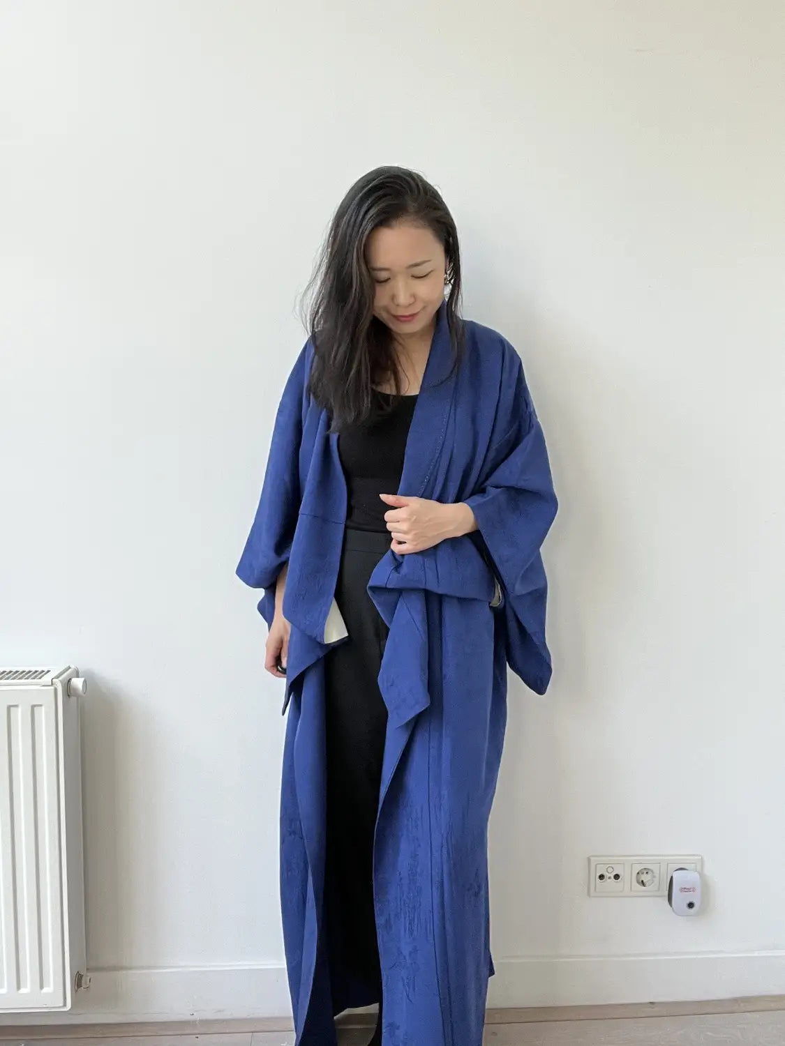 Vintage Iromuji Kimono – Deep Japanese Blue – Halleluja original arrangiert
