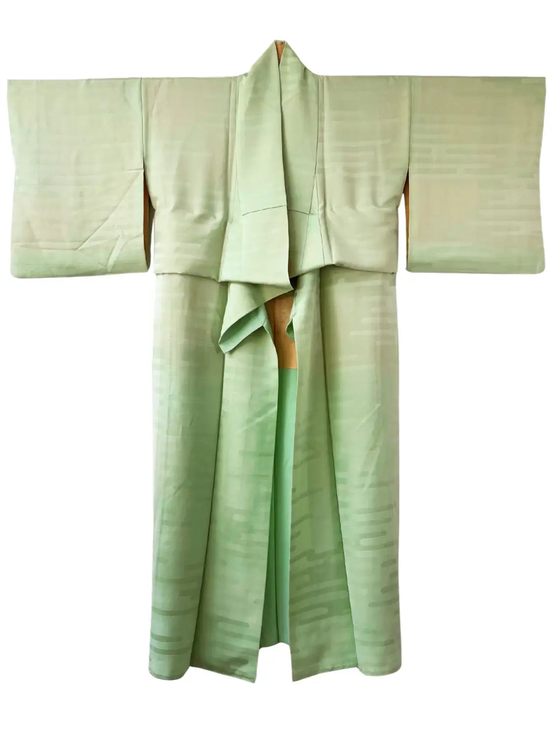 Vintage  iromuji kimono - Light Green gradation - Hallelujah original arrange
