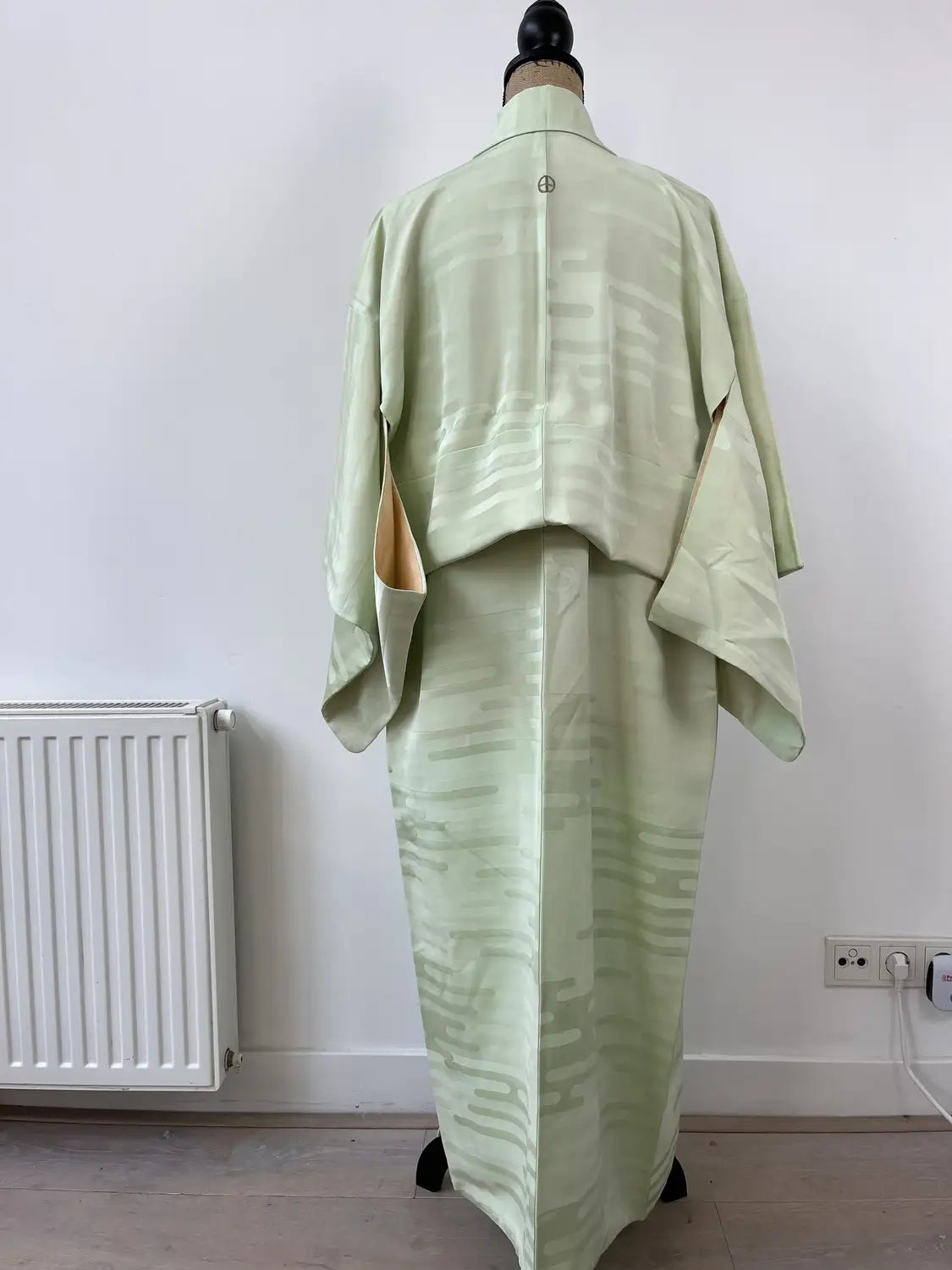 Vintage  iromuji kimono - Light Green gradation - Hallelujah original arrange