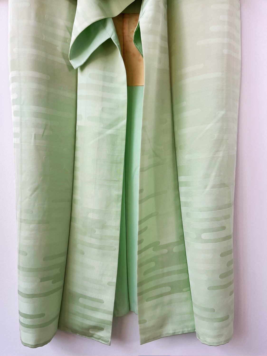 Vintage  iromuji kimono - Light Green gradation - Hallelujah original arrange