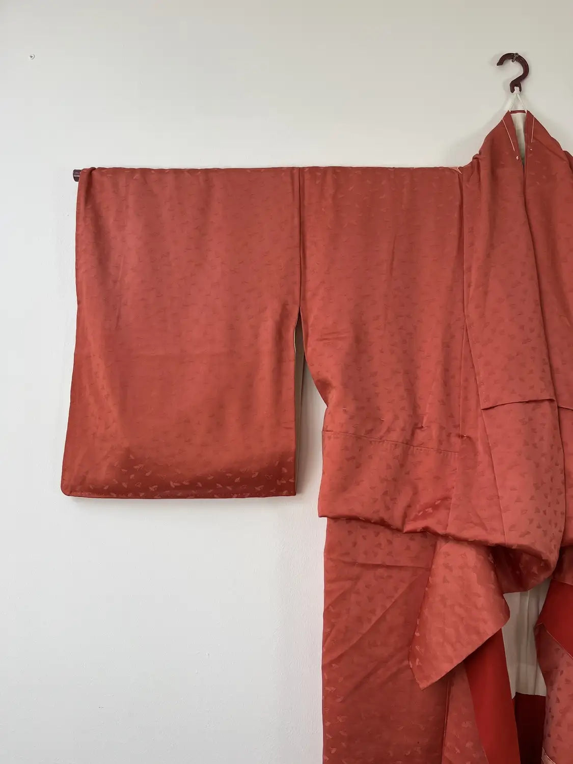 Vintage  homo-gi kimono - Red Brown Happy sensu- Hallelujah original arrange