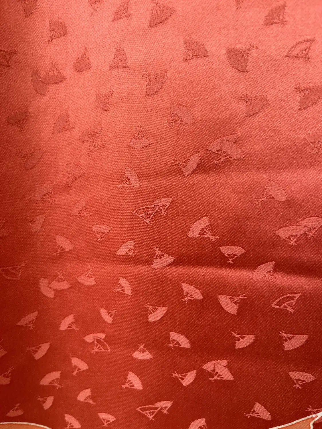 Vintage  homo-gi kimono - Red Brown Happy sensu- Hallelujah original arrange