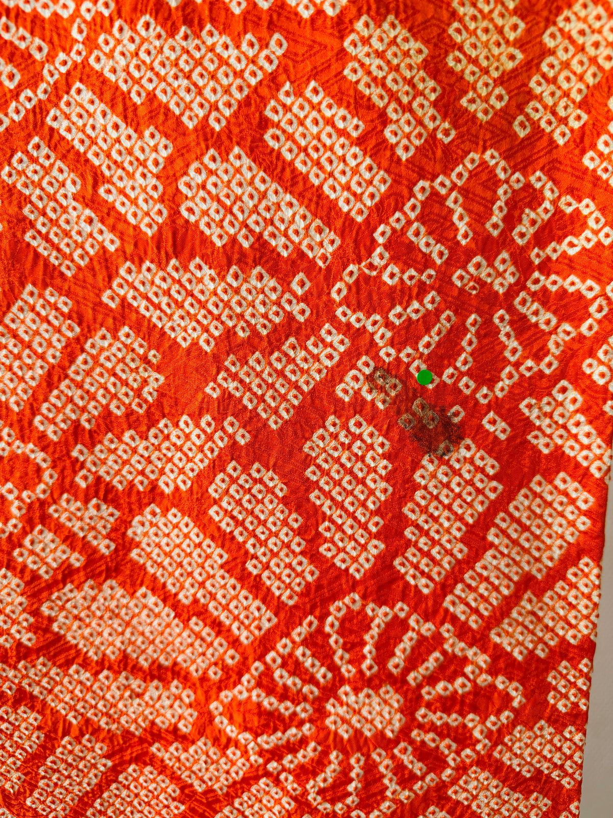 Vintage Furisode - Orange Radiant Blooms -