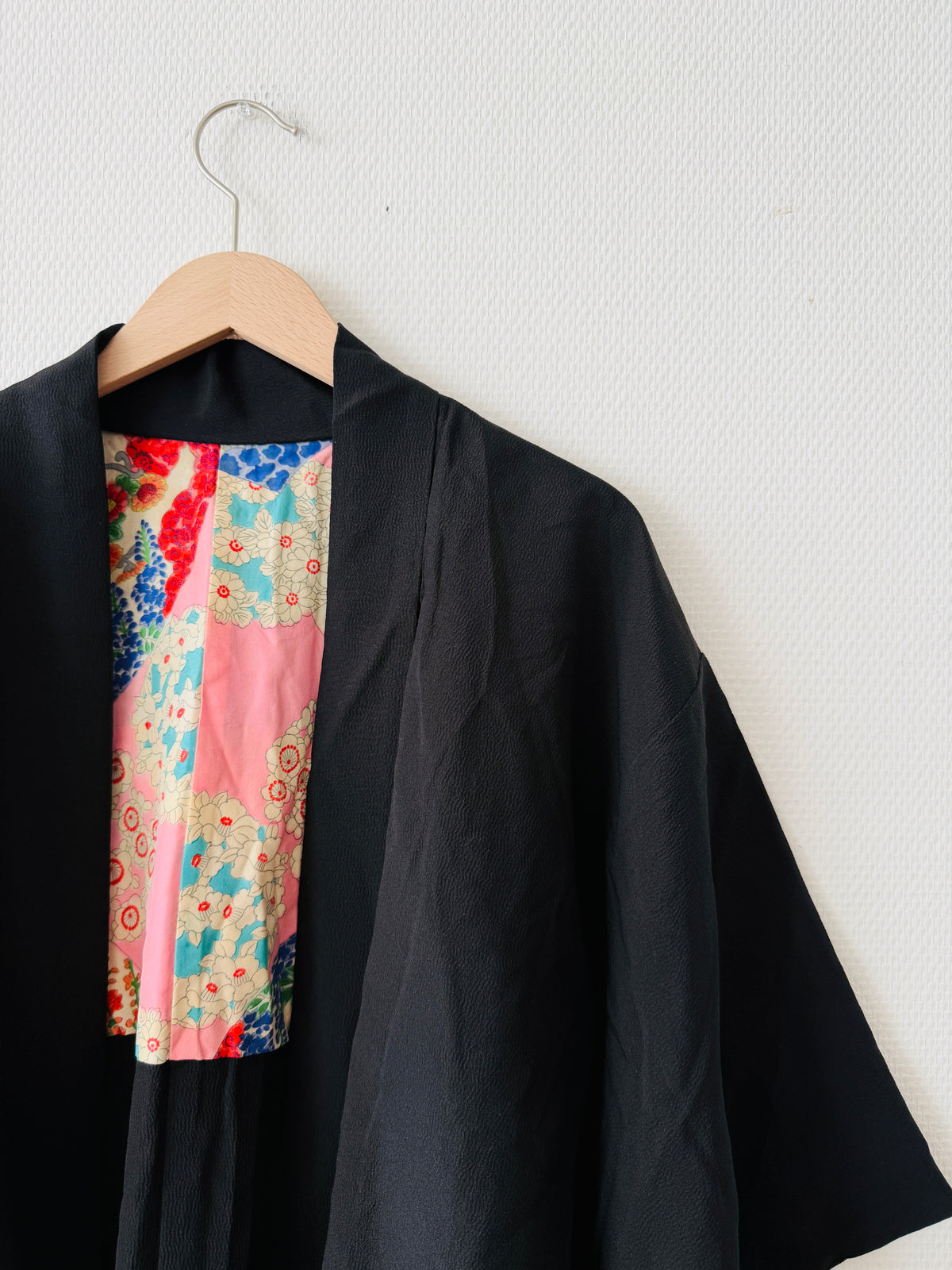 Vintage Schwarzer Haori - Gosyo-guruma -