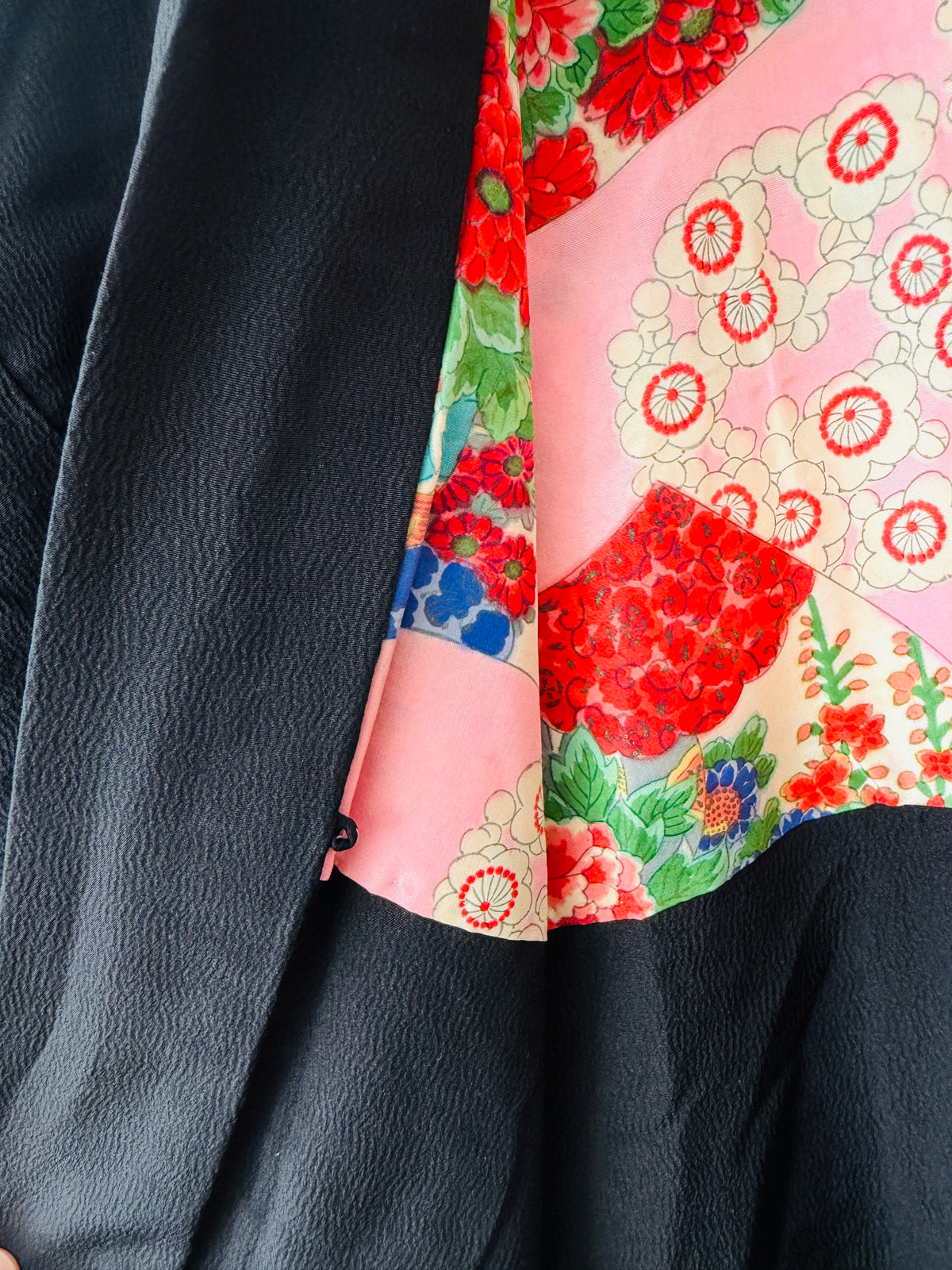 Vintage Schwarzer Haori - Gosyo-guruma -