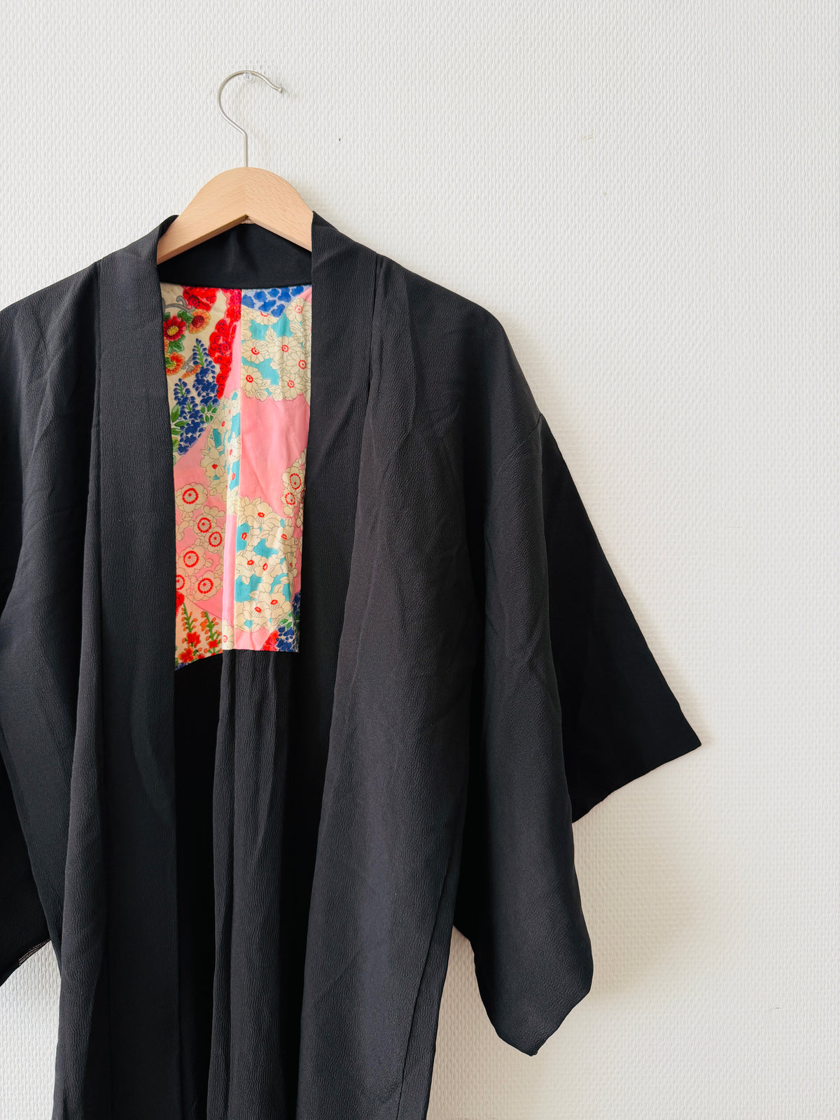 Vintage Schwarzer Haori - Gosyo-guruma -