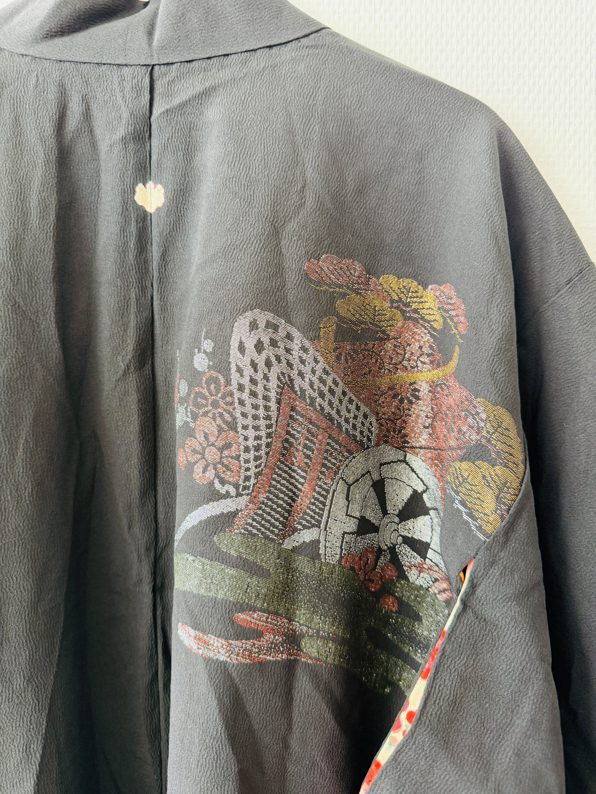 Vintage Schwarzer Haori - Gosyo-guruma -