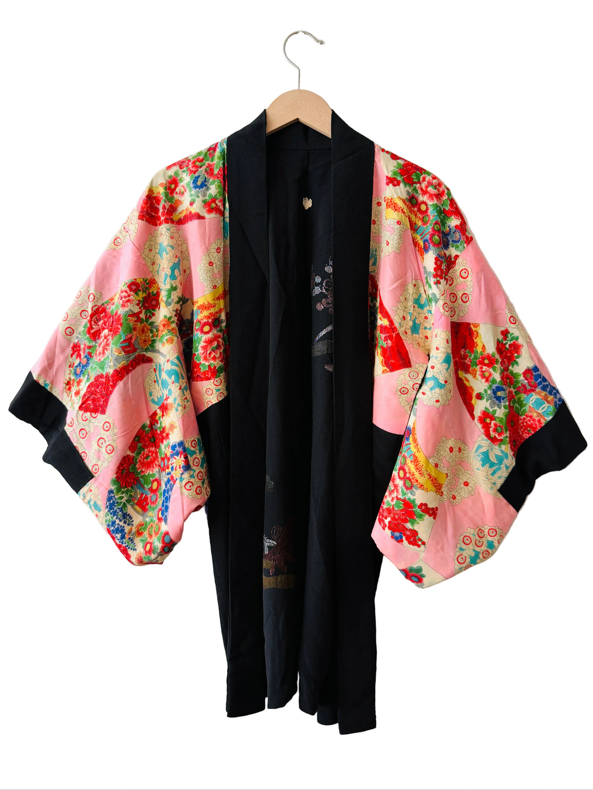 Vintage Schwarzer Haori - Gosyo-guruma -