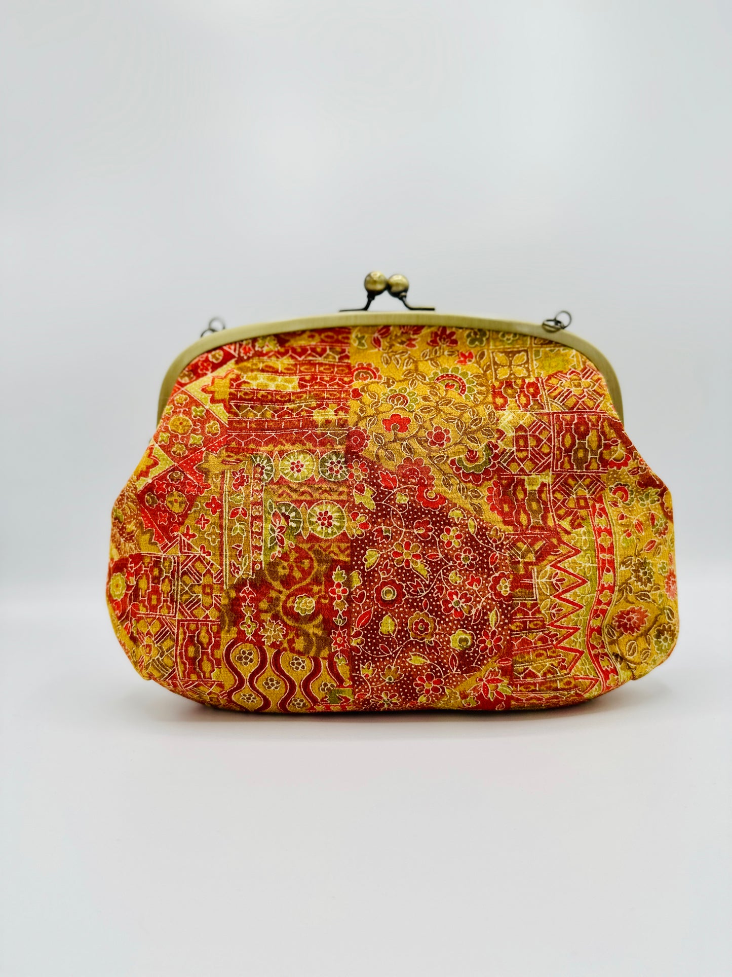 【Gamaguchi-en】 2way-handbag/chintz-patronen, koppeling, zakje, Japanse tas, schoudertas, Japanse geschenken
