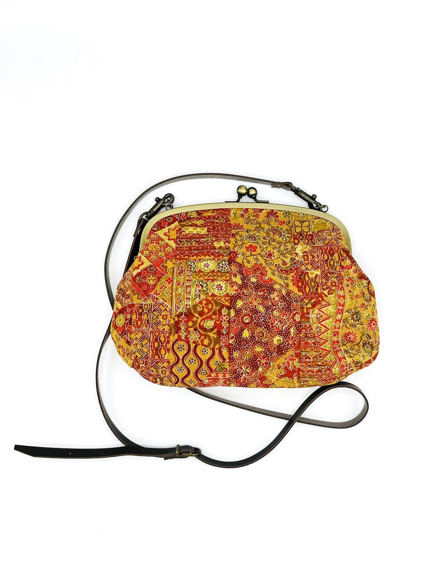 【Gamaguchi-en】 2way-Handbag/Chintz-Muster, Kupplung, Beutel, japanische Tasche, Umhängetasche, japanische Geschenke
