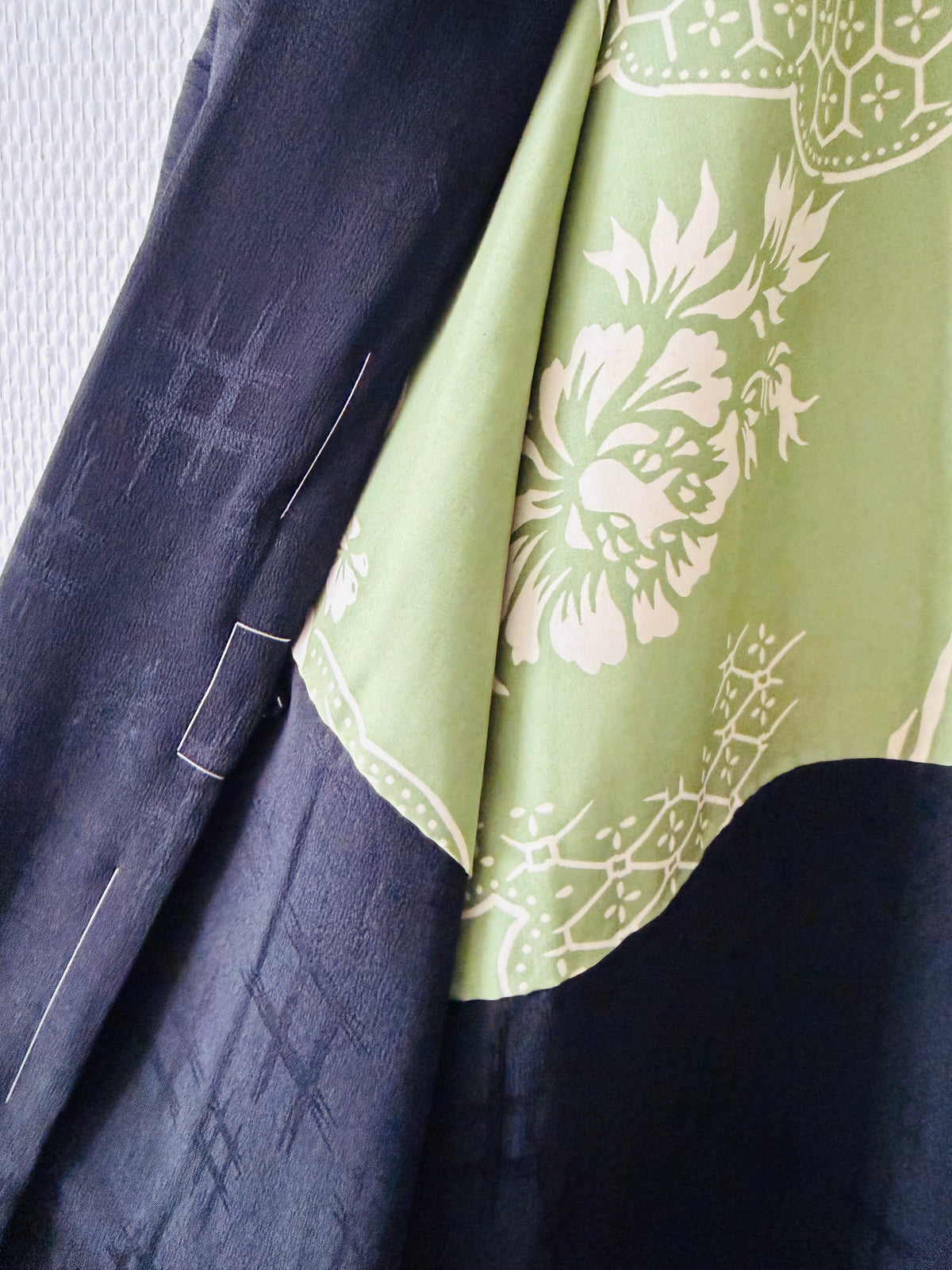 Vintage Black Haori - Igeta Three Family Crests -