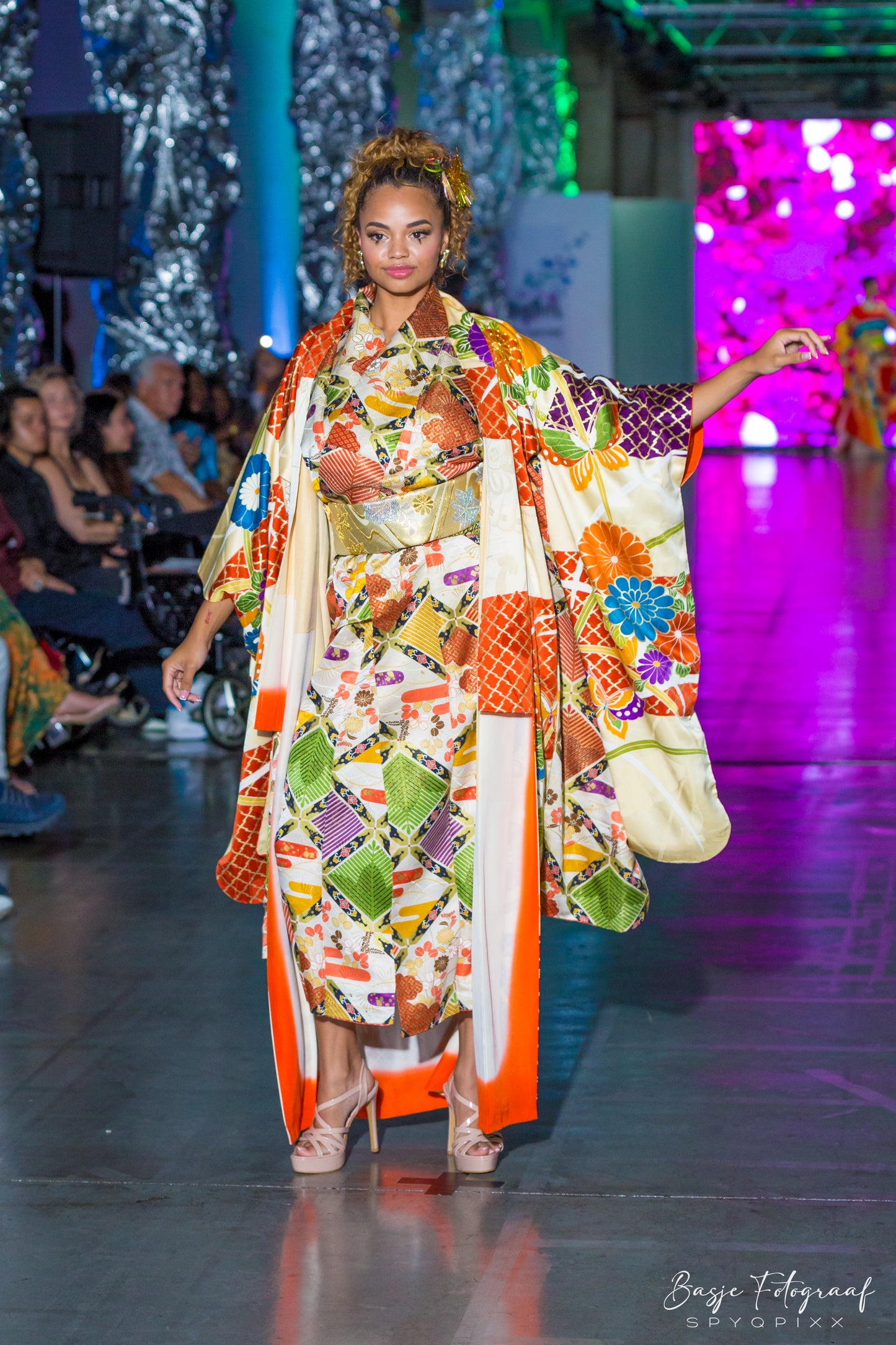 Vintage Furisode - Auspicious Diamond Motif - Hallelujah original arrange