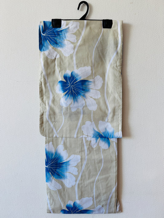 Yukata - Lys beiges - Taille Plus Femme (コピー)