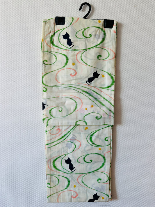 Yukata - Pink Waves - Vrije maat dames