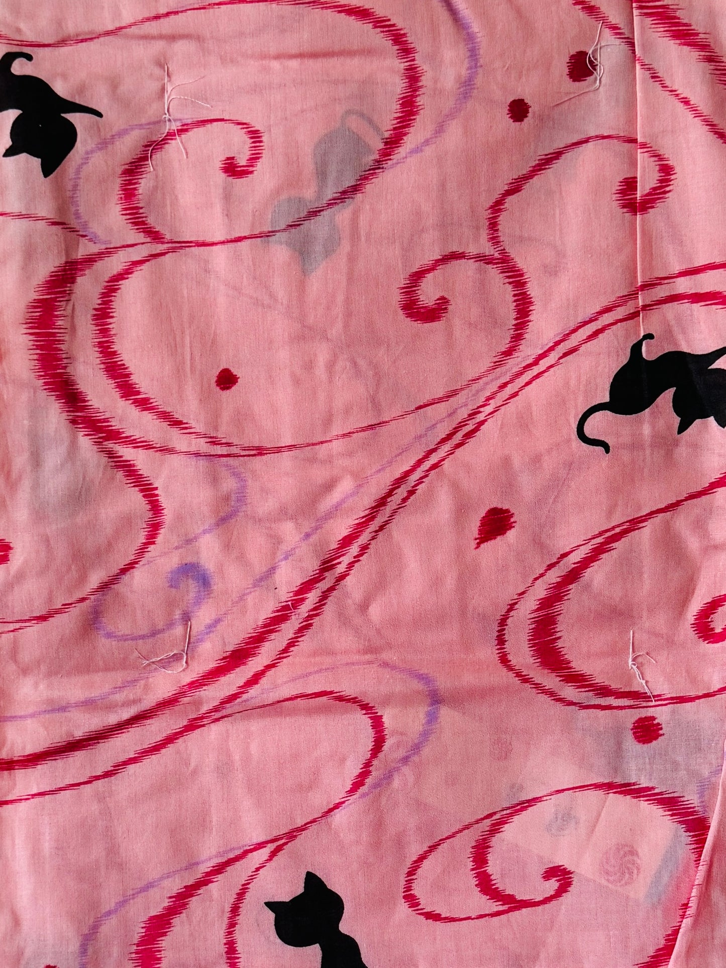 Yukata - Vagues Roses - Taille libre Femme