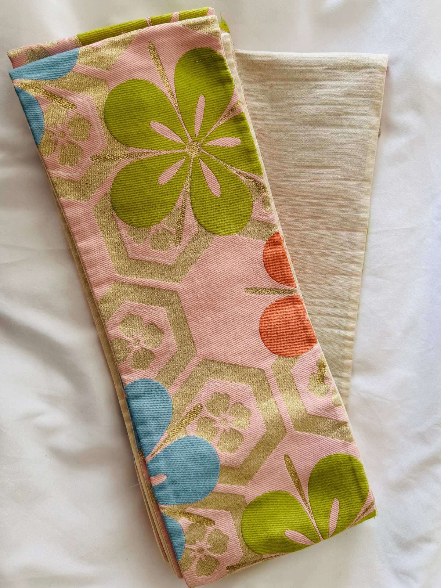Hanhaba Obi Belt - Pink Kikko  -