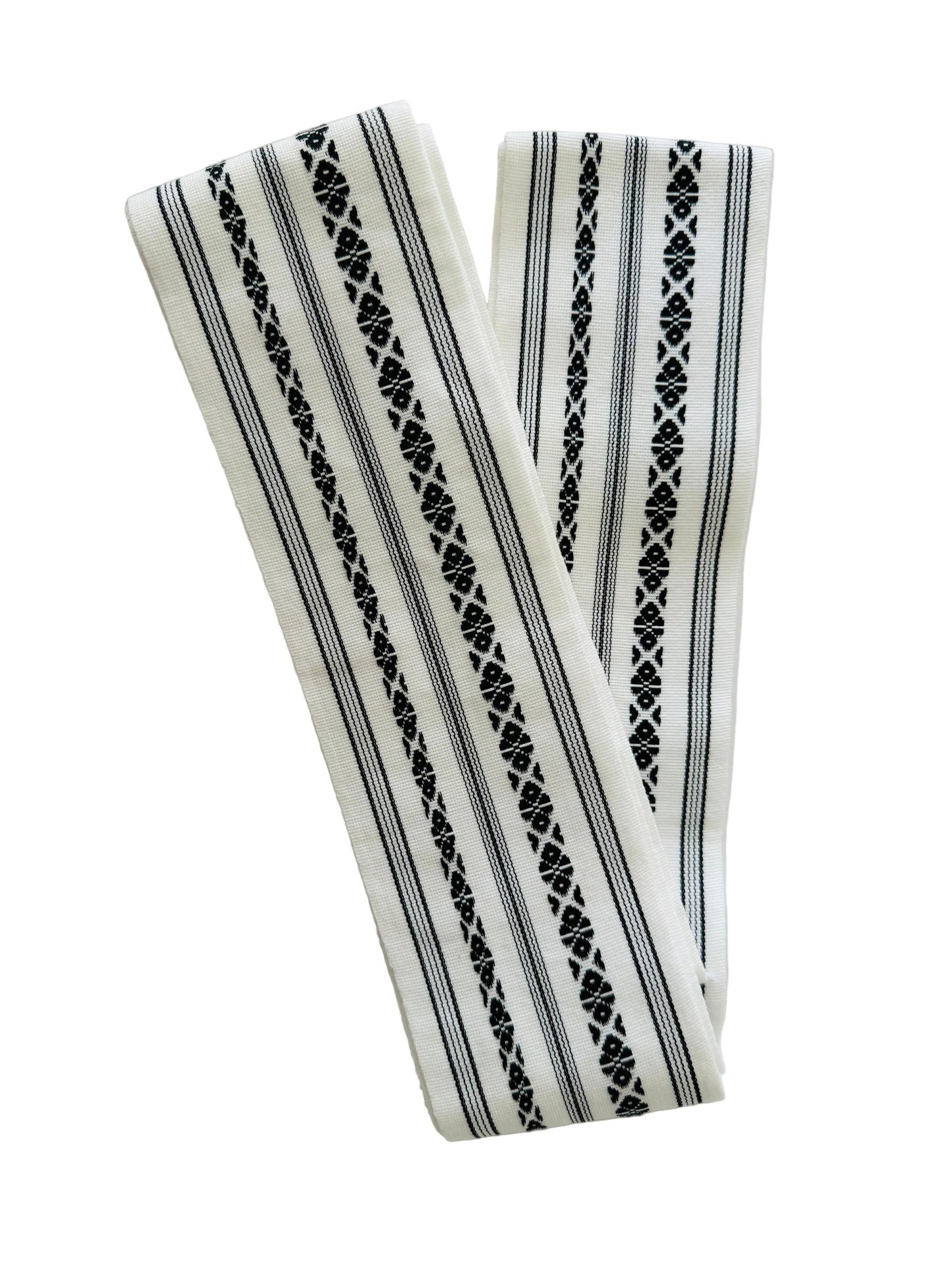 Kaku Obi Belt - White Kenjyo  -