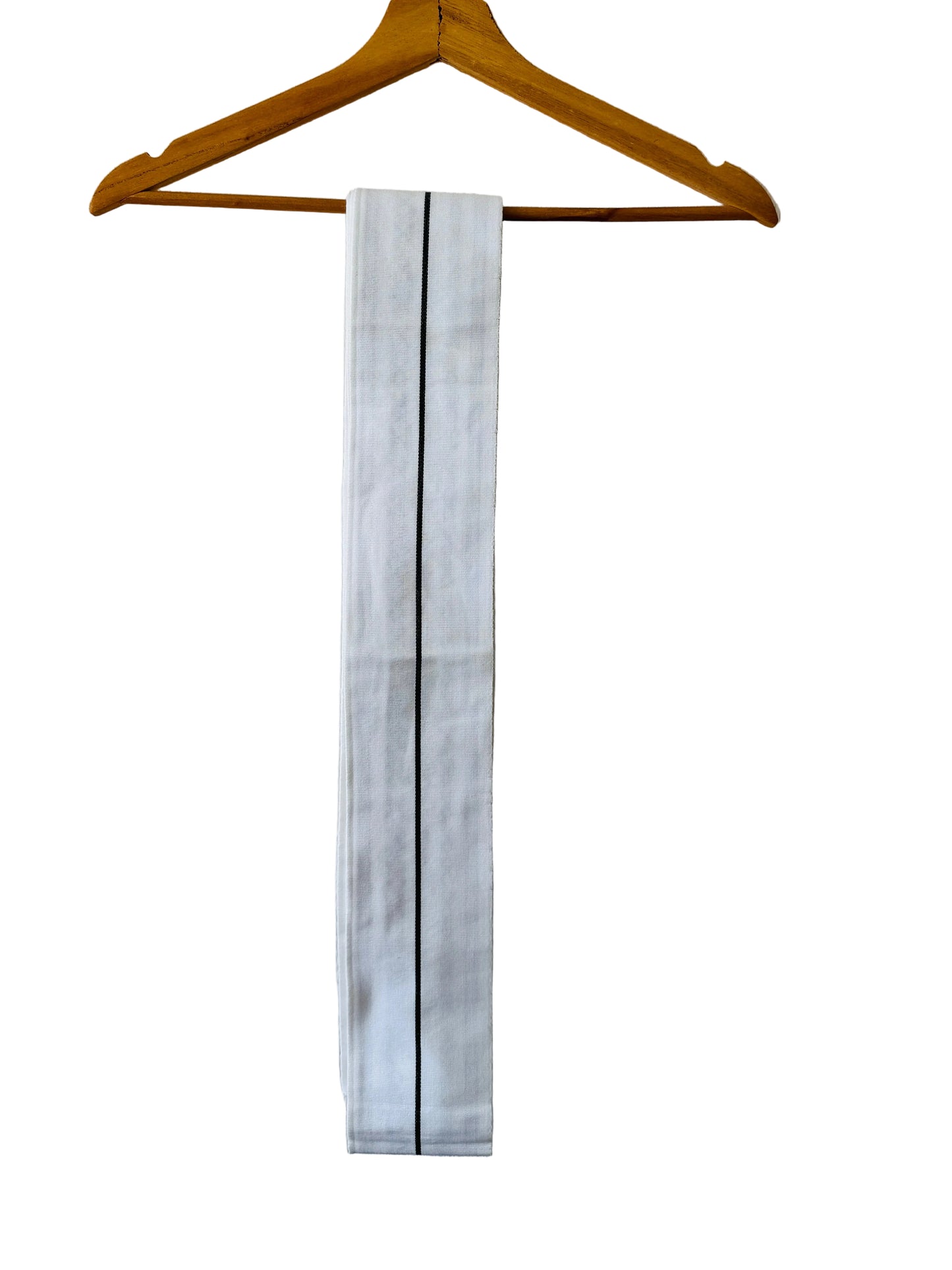 Kaku Obi Belt - White Kenjyo  -