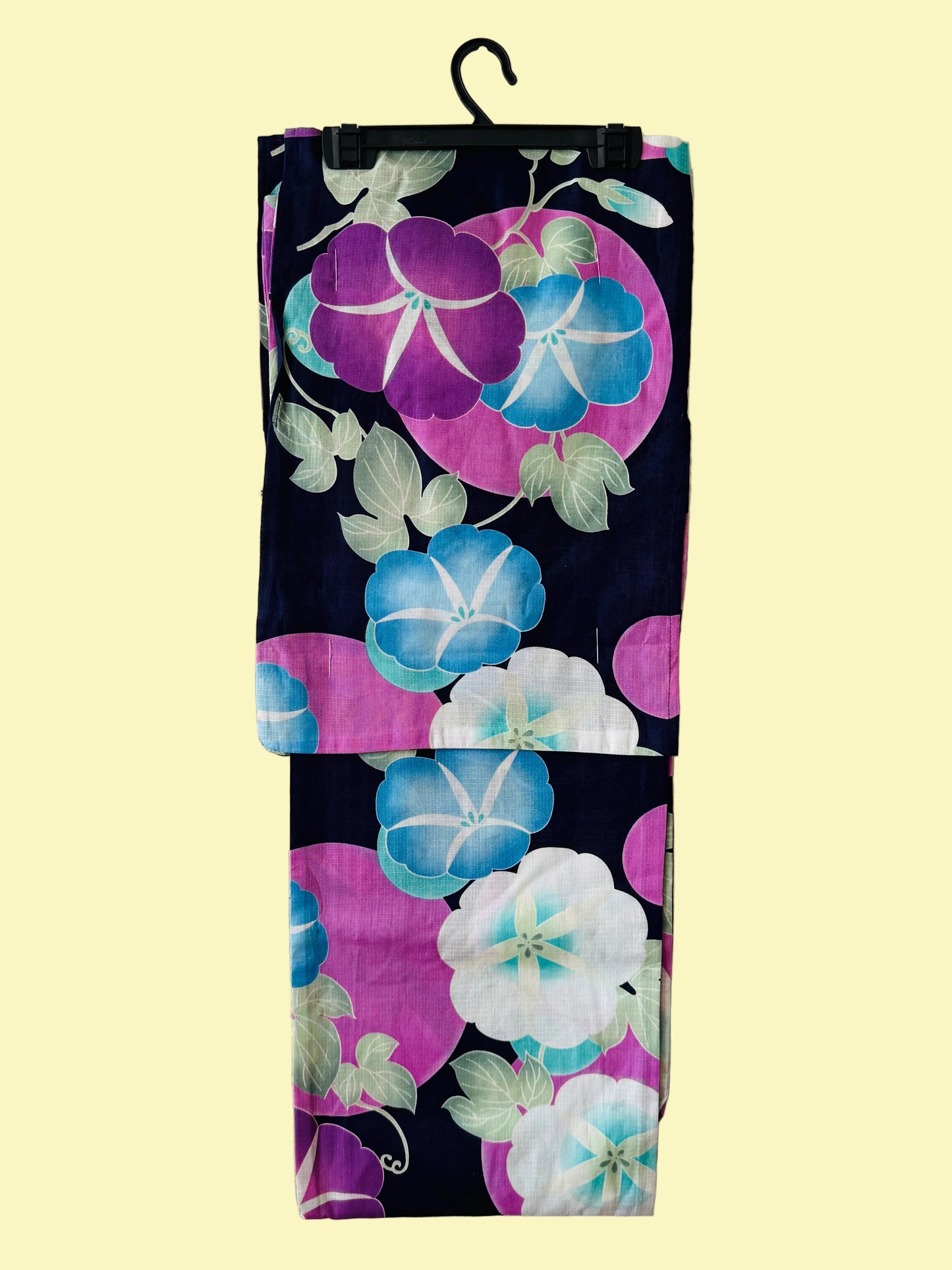 Yukata – Cool Morning Glories – freie Größe für Damen