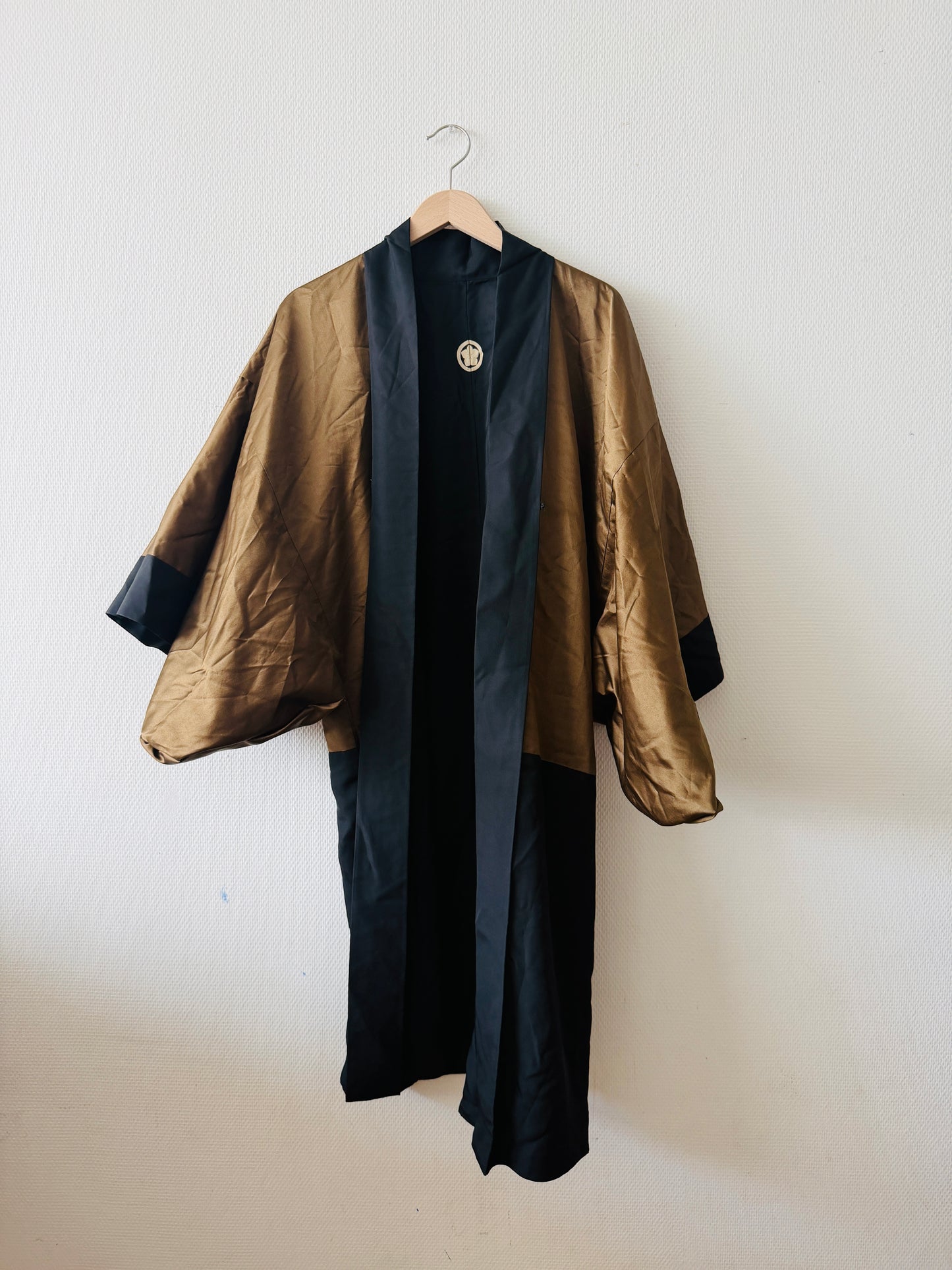 Heren Vintage Zwart Haori - Oosters -