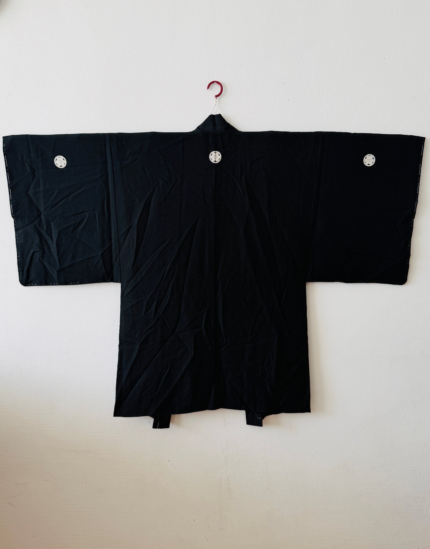 Men’s Vintage Black Haori - Emaki (Japanese picture scroll) -