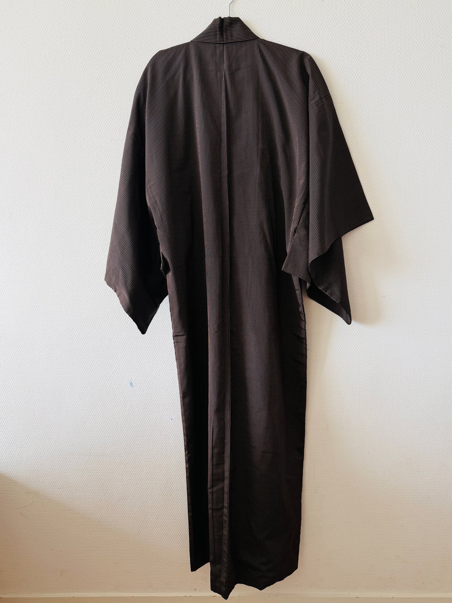 Men’s Vintage Kimono - Brown Lattice(Koshi) -