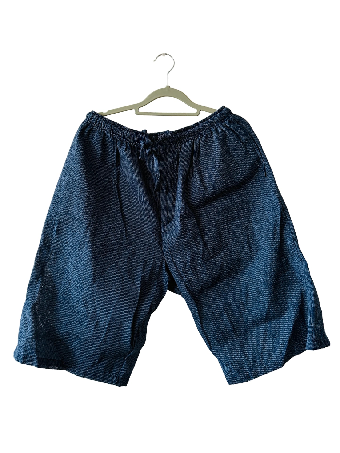 UNISEXE JINBEI -Marine,Shijira-ori（seersucker)- TAILLE：M/L/XL