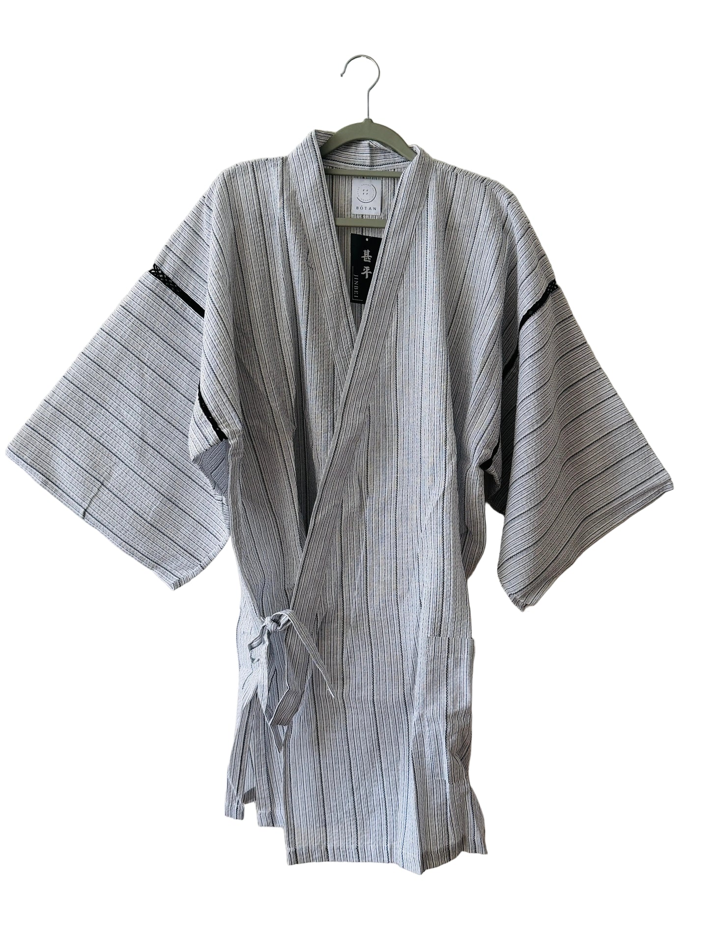 UNISEX JINBEI -White,Shijira-ori（seersucker)- SIZE：M/L/XL